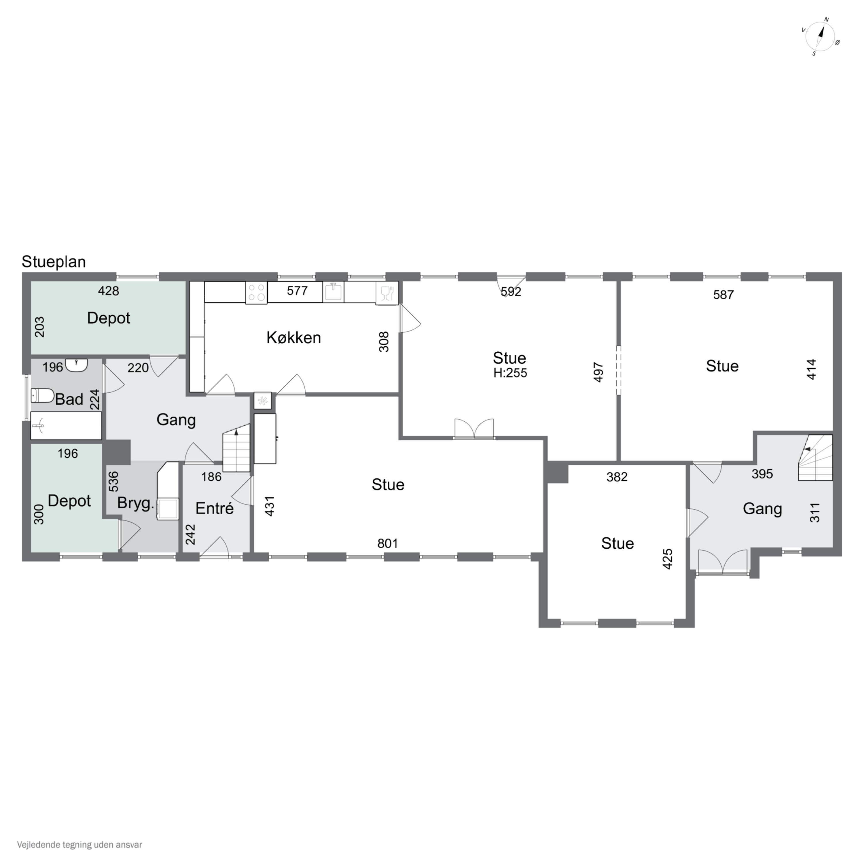 Plantegninger billede af Rønnevej 70, Bodilsker, 3730 Nexø