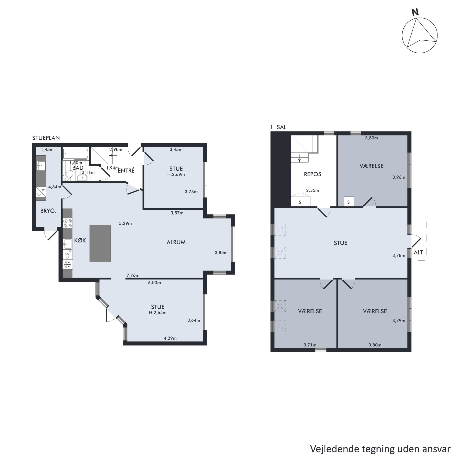 Plantegninger billede af Solbakken 15, 8240 Risskov
