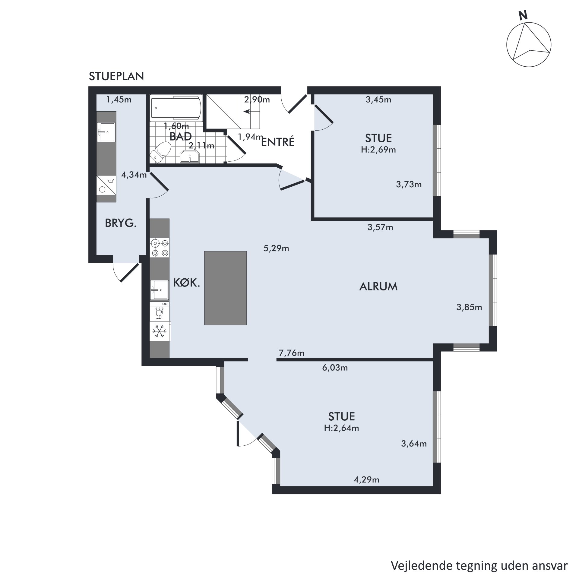 Plantegninger billede af Solbakken 15, 8240 Risskov