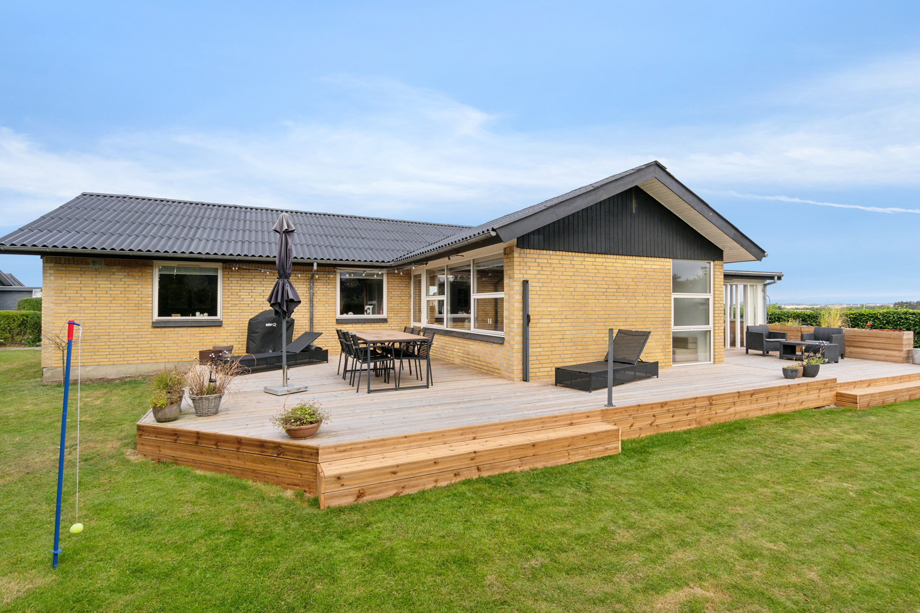 Fremhævet set fra haven billede i fuldskærmstilstand. Billede af Markvænget 12C, Tingstrup, 7700 Thisted