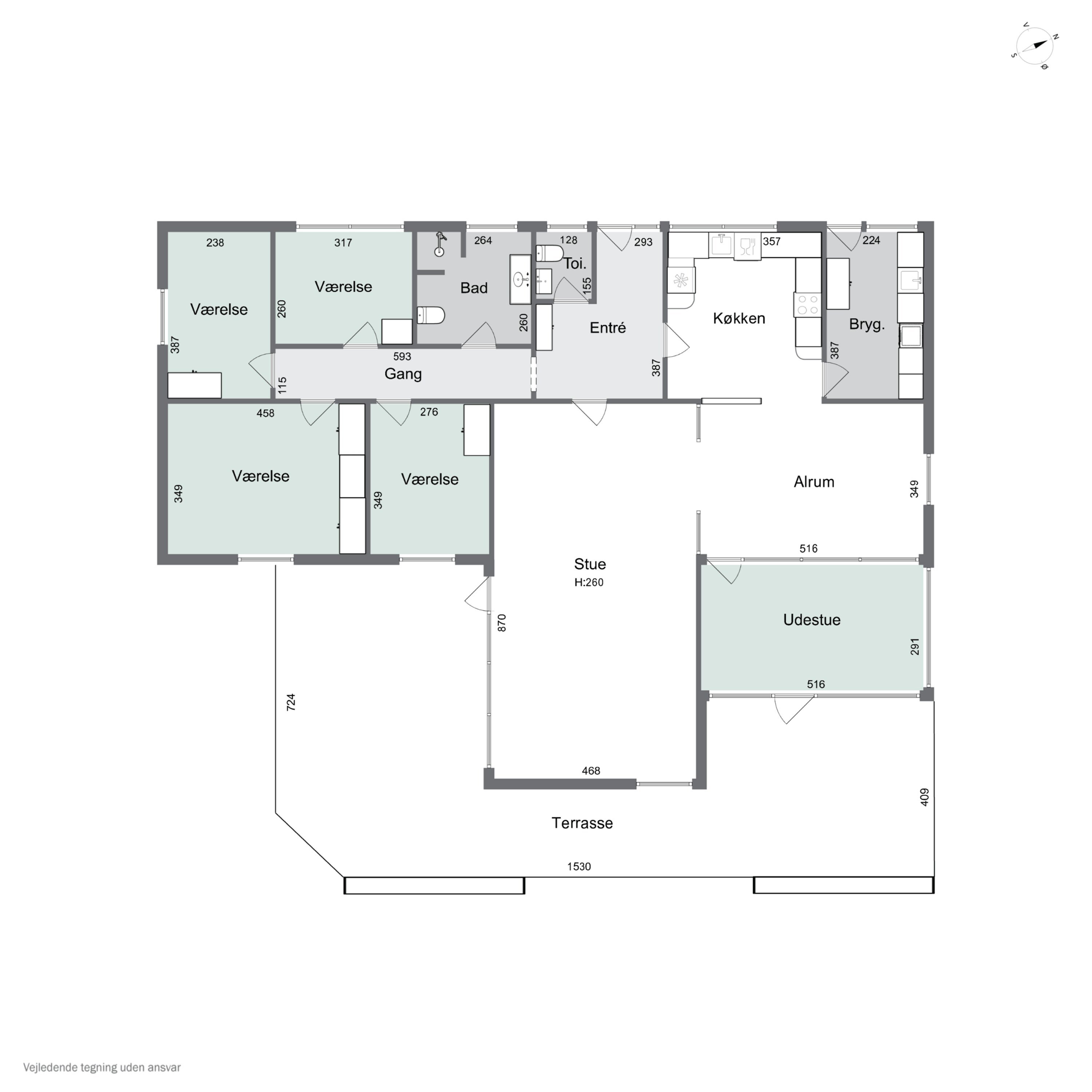 Plantegninger billede af Markvænget 12C, Tingstrup, 7700 Thisted