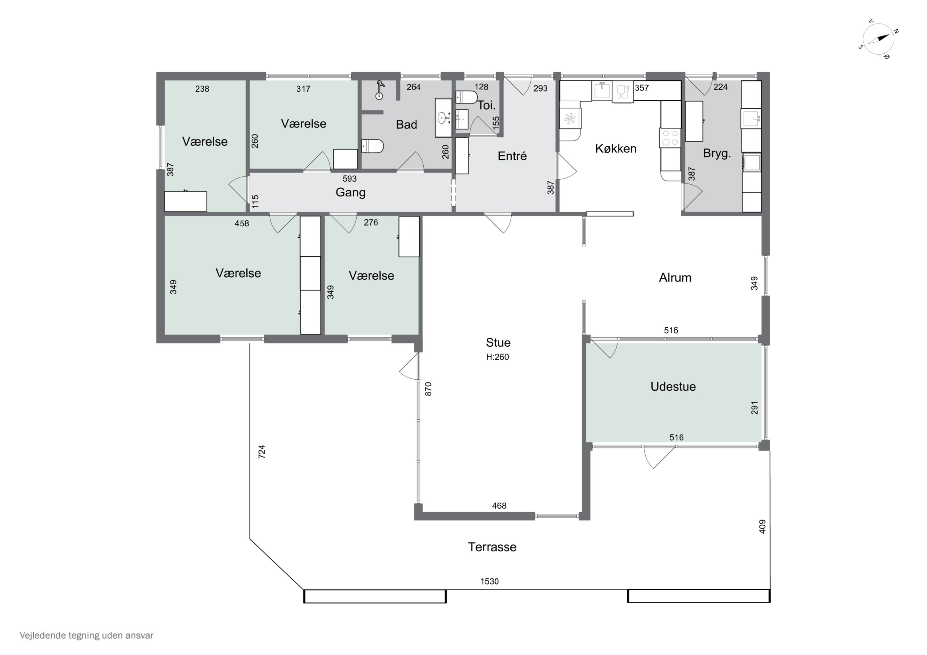 Plantegninger billede af Markvænget 12C, Tingstrup, 7700 Thisted