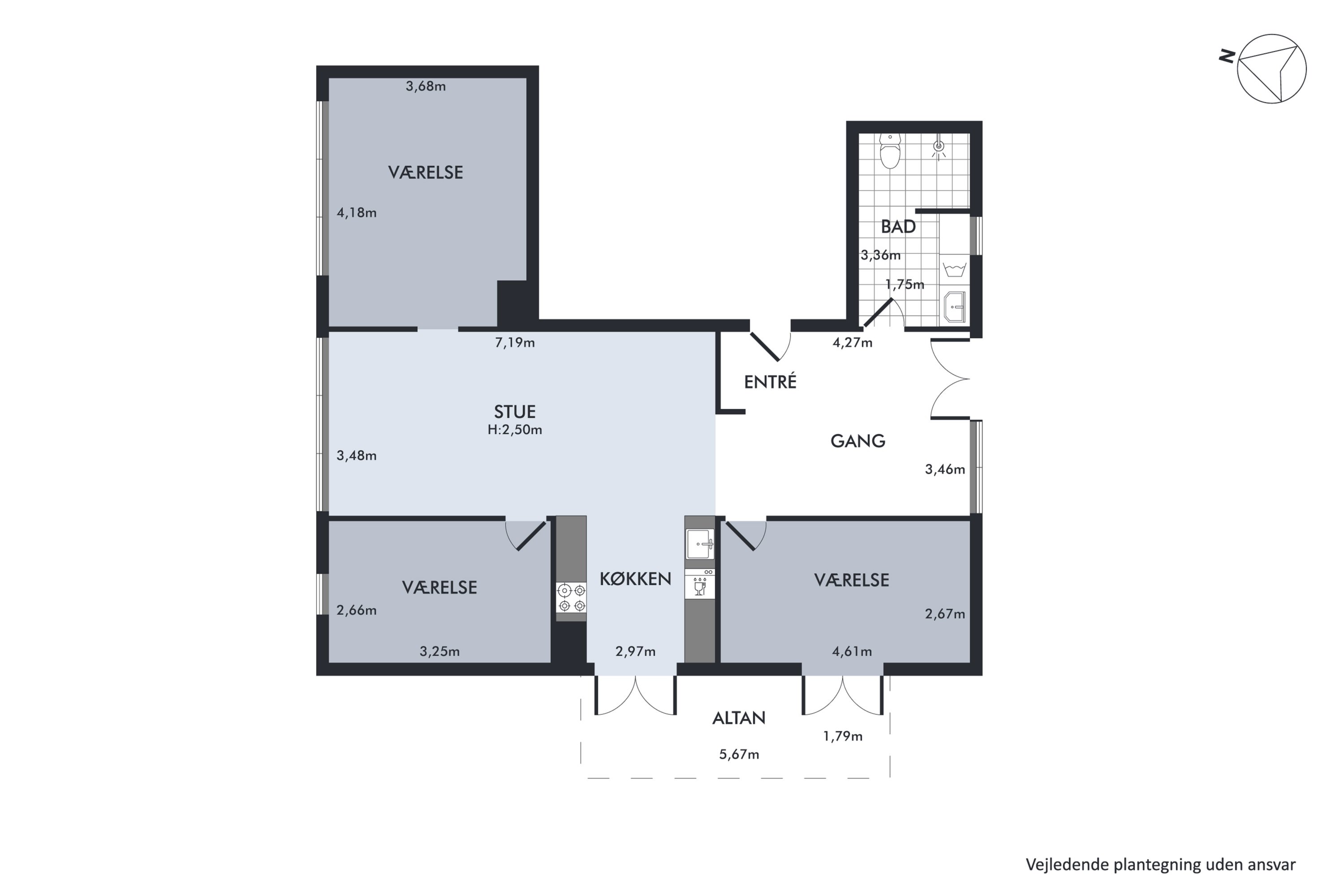 Plantegninger billede af Skjeberg Alle 43, 1. th., Høje Taastrup, 2630 Taastrup