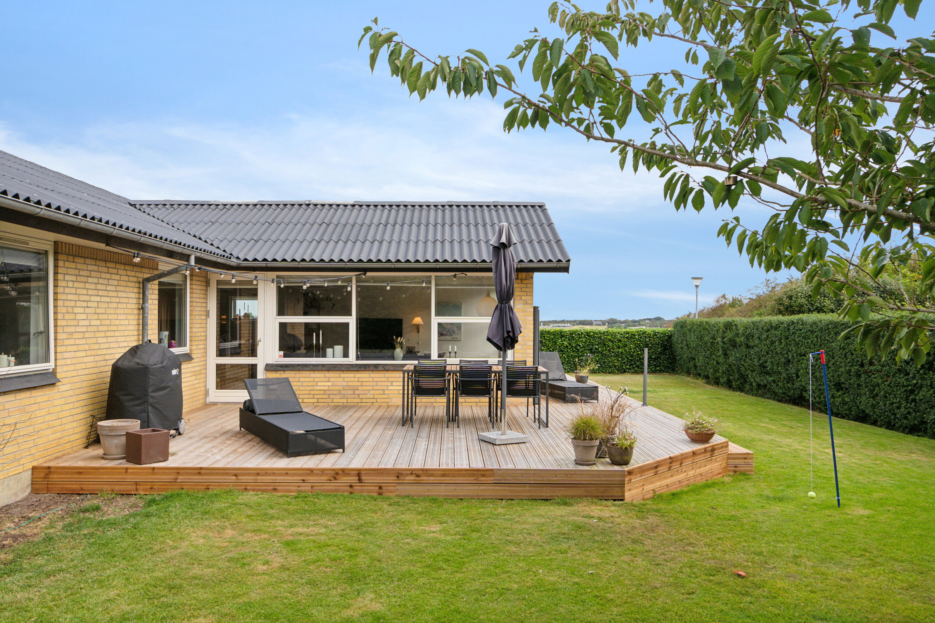 Miniaturebillede 1: set fra haven. Billede af Markvænget 12C, Tingstrup, 7700 Thisted