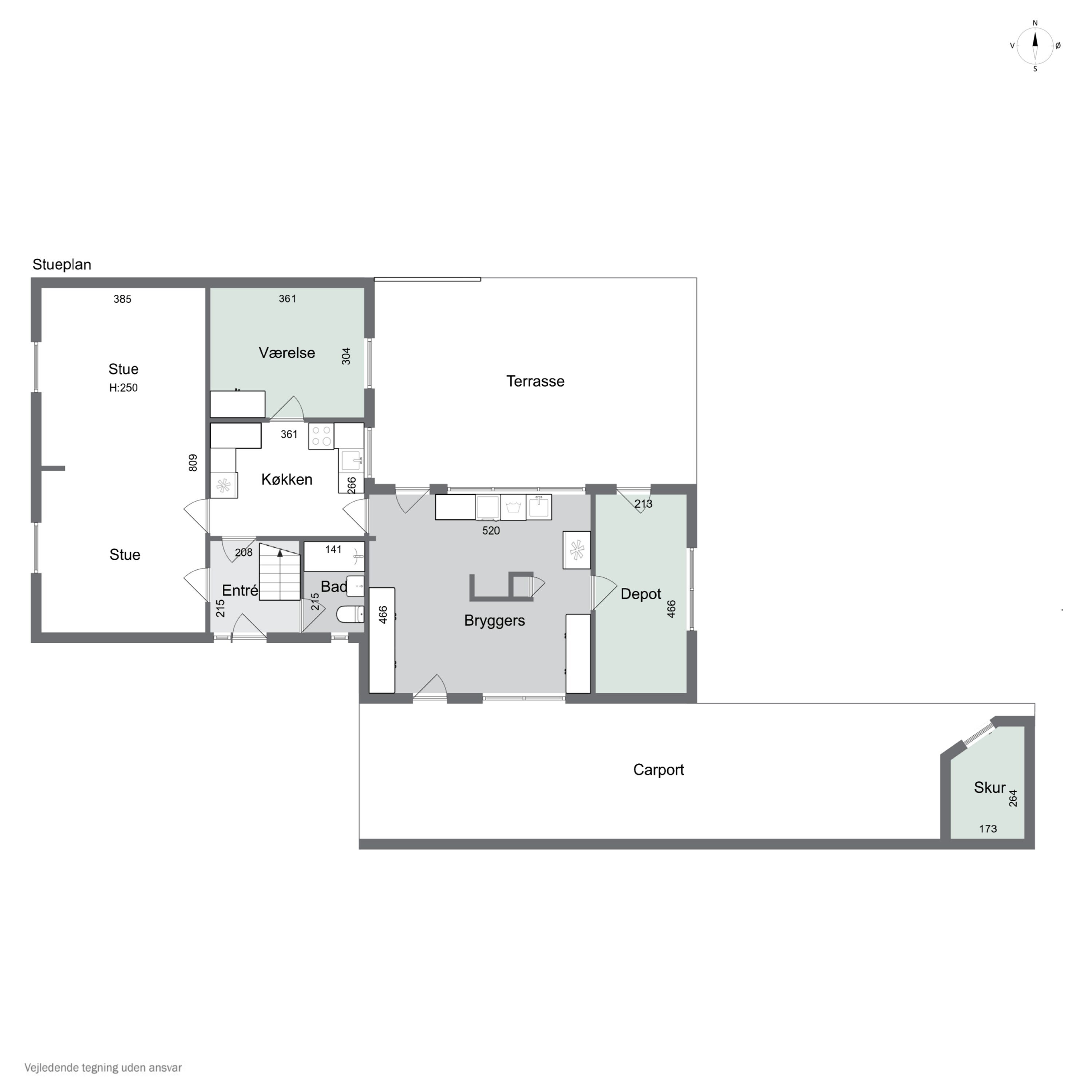 Plantegninger billede af Måre Byvej 9, Måre, 5853 Ørbæk