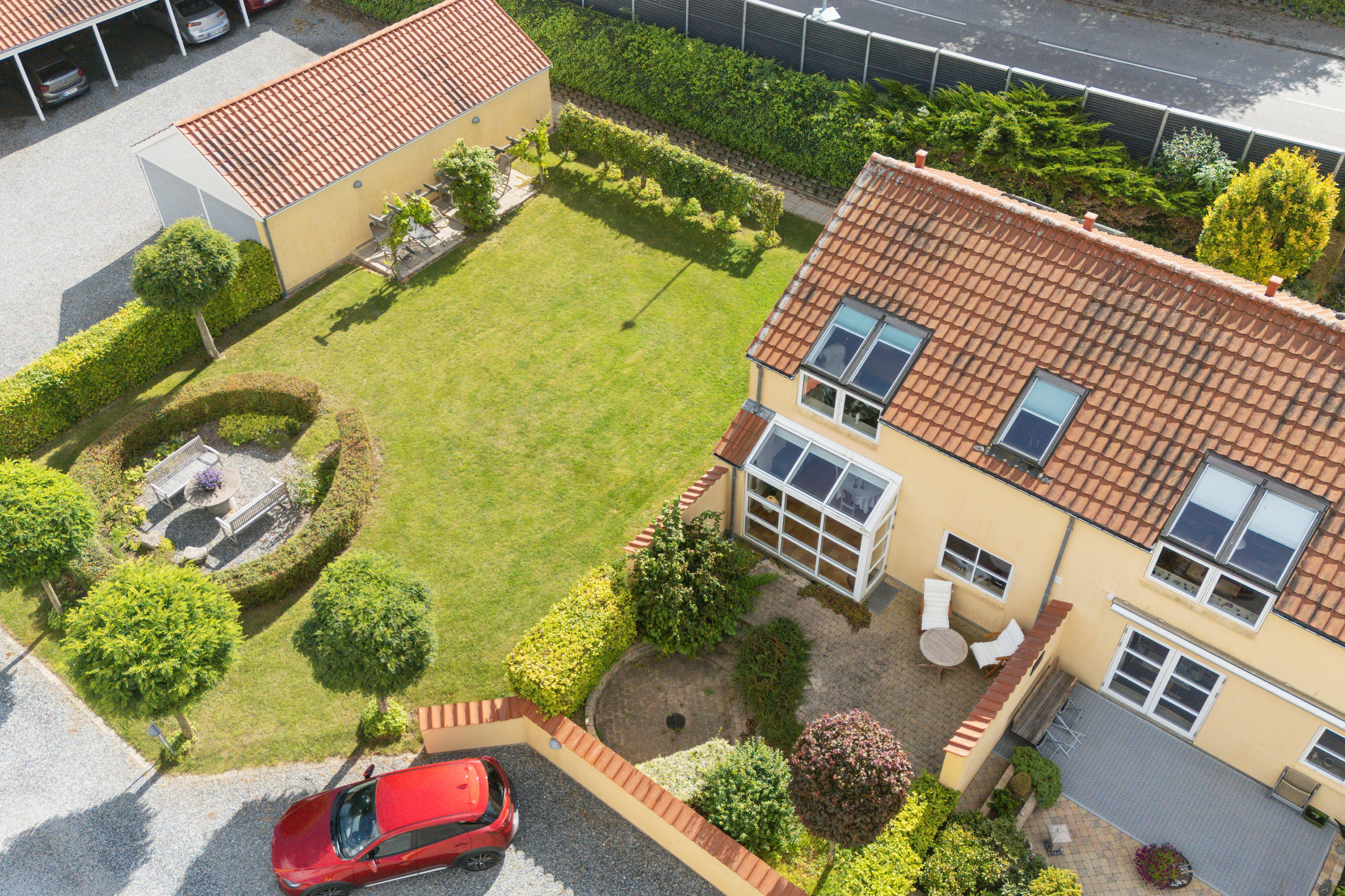 Fremhævet luftfoto billede i fuldskærmstilstand. Billede af Dokken 5, 4700 Næstved