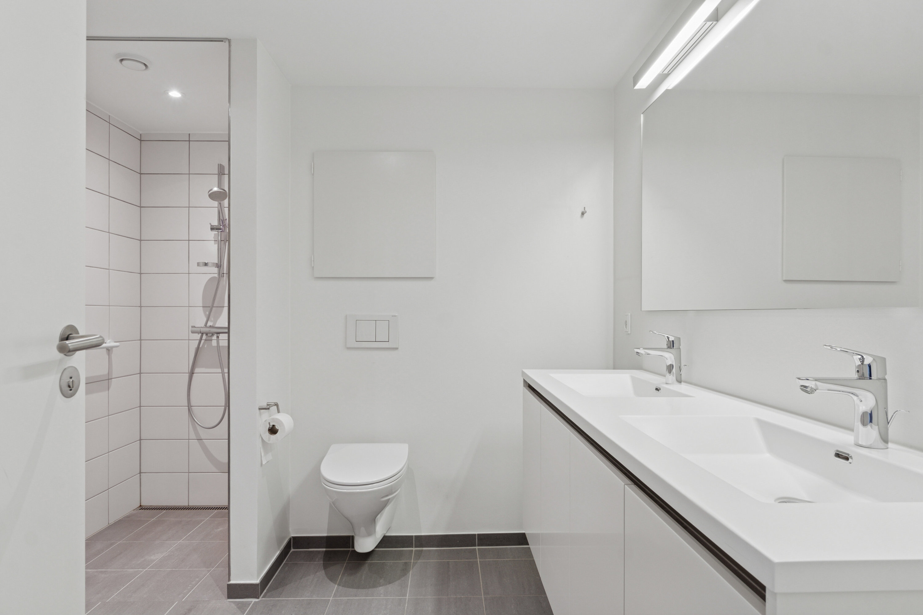 Fremhævet badeværelse billede i fuldskærmstilstand. Billede af Tulipanvej 5C, 2., 8600 Silkeborg