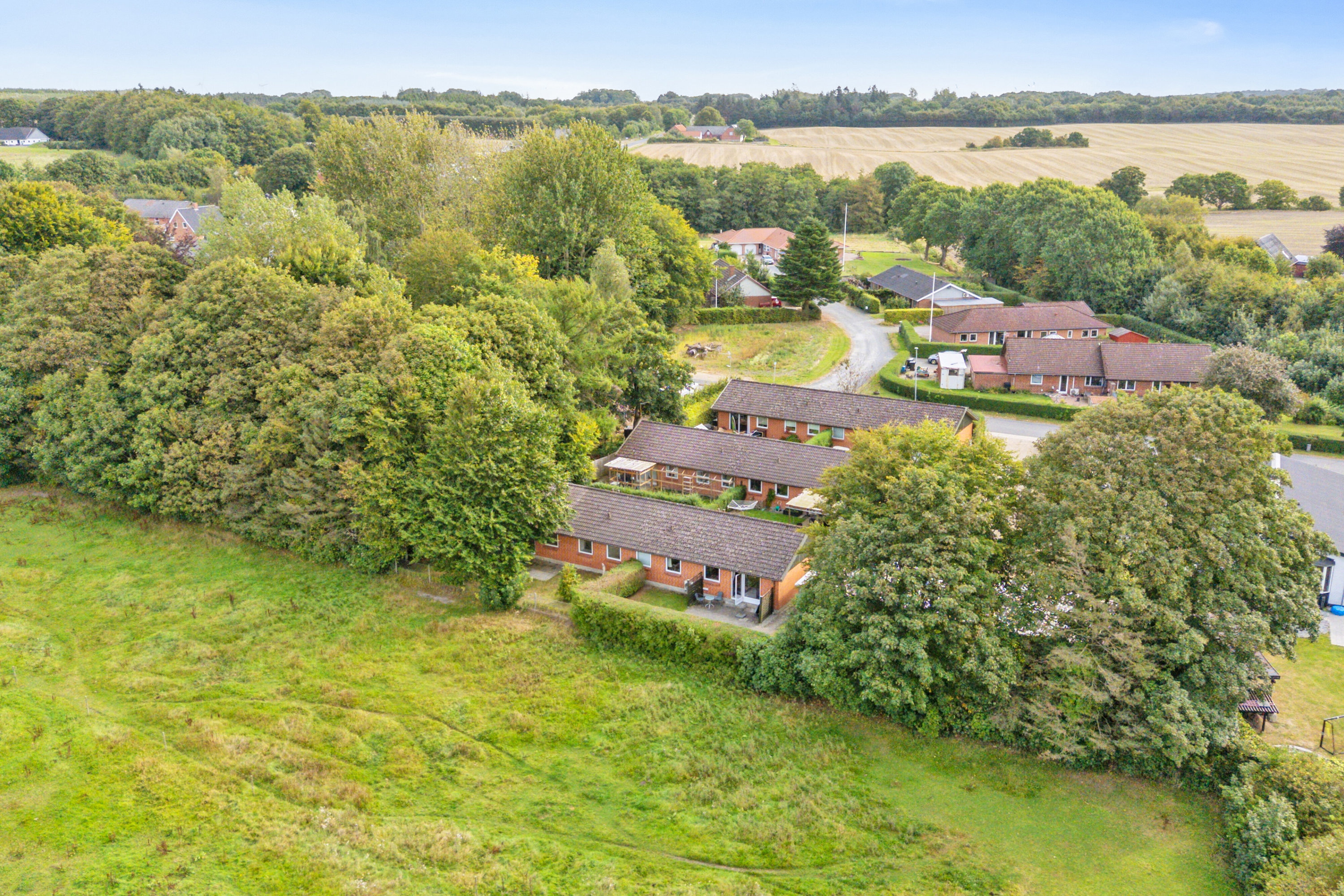 Miniaturebillede 2: luftfoto. Billede af Krogsgårdsvej 13F, Hvam, 8620 Kjellerup