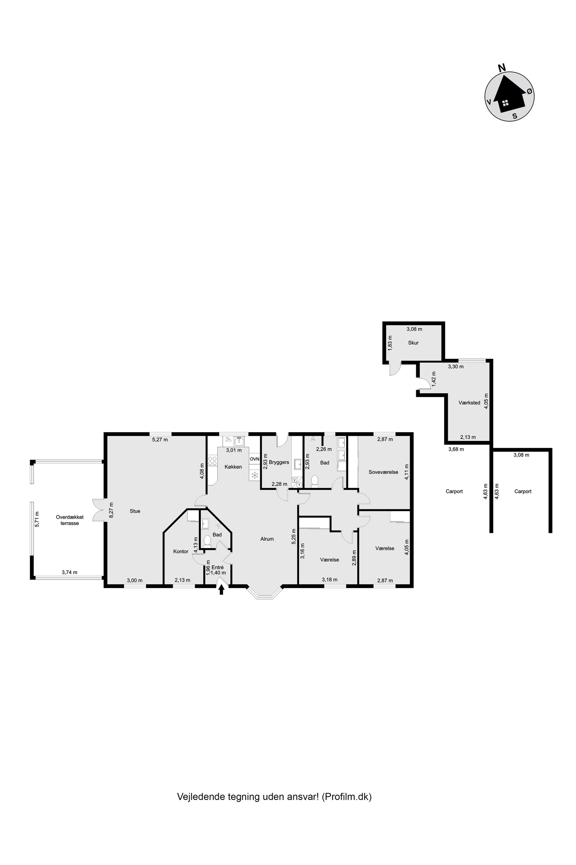 Plantegninger billede af Vester Alle 16, 6933 Kibæk
