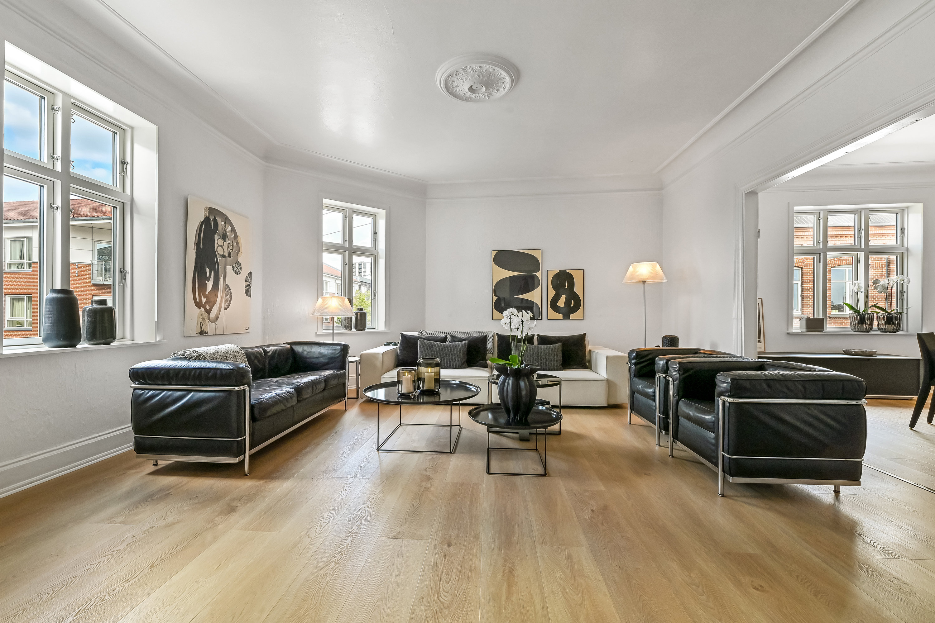 Fremhævet stue billede i fuldskærmstilstand. Billede af Fonnesbechsgade 13A, 1., 7400 Herning