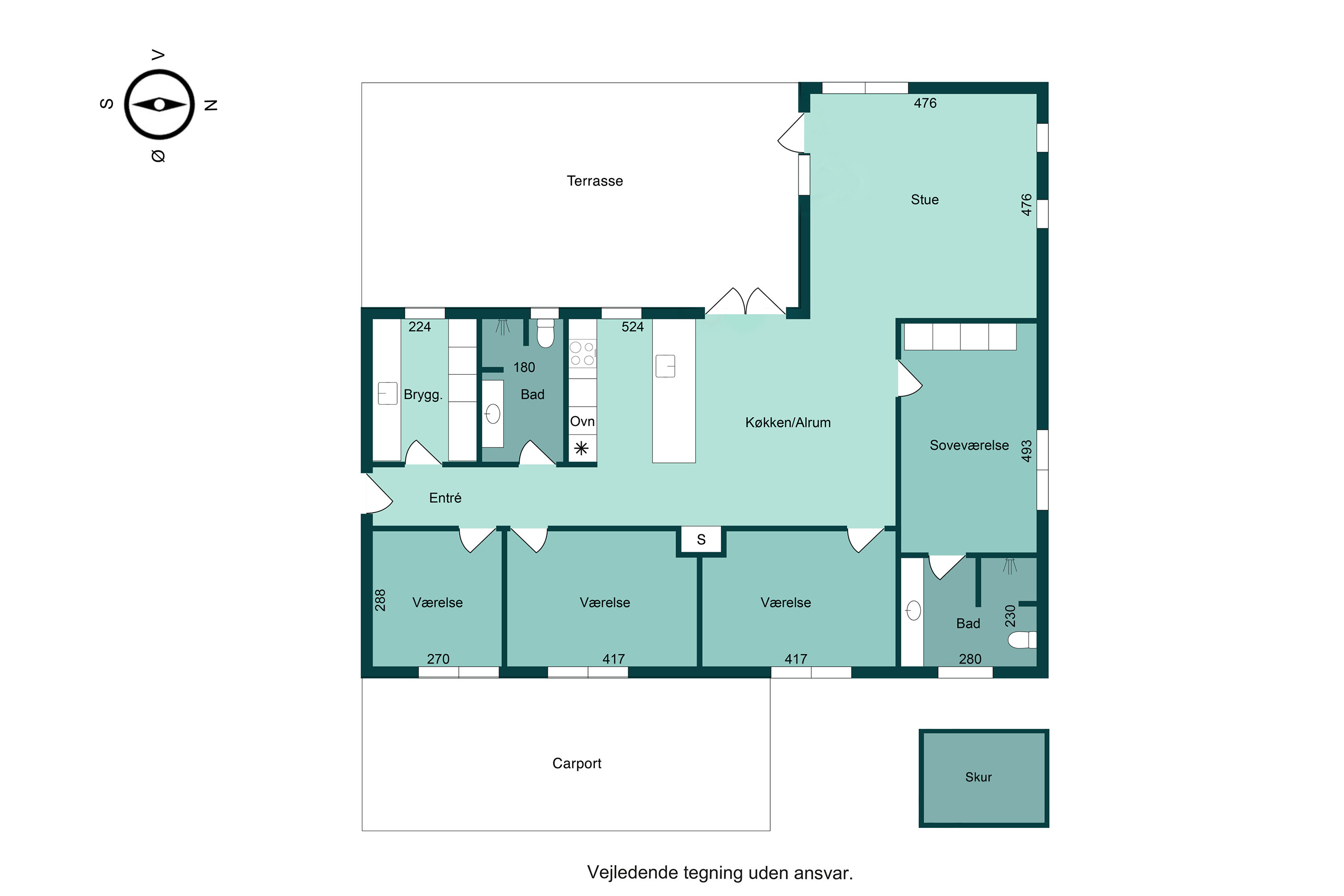 Plantegninger billede af Rødtjørnen 5, 8700 Horsens