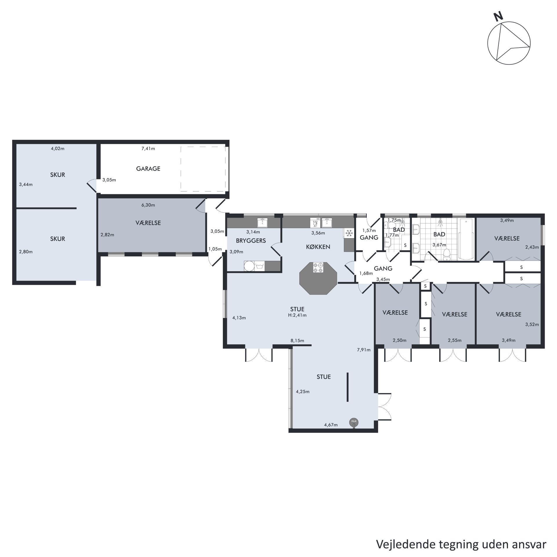 Plantegninger billede af Skæring Skolevej 151, 8250 Egå