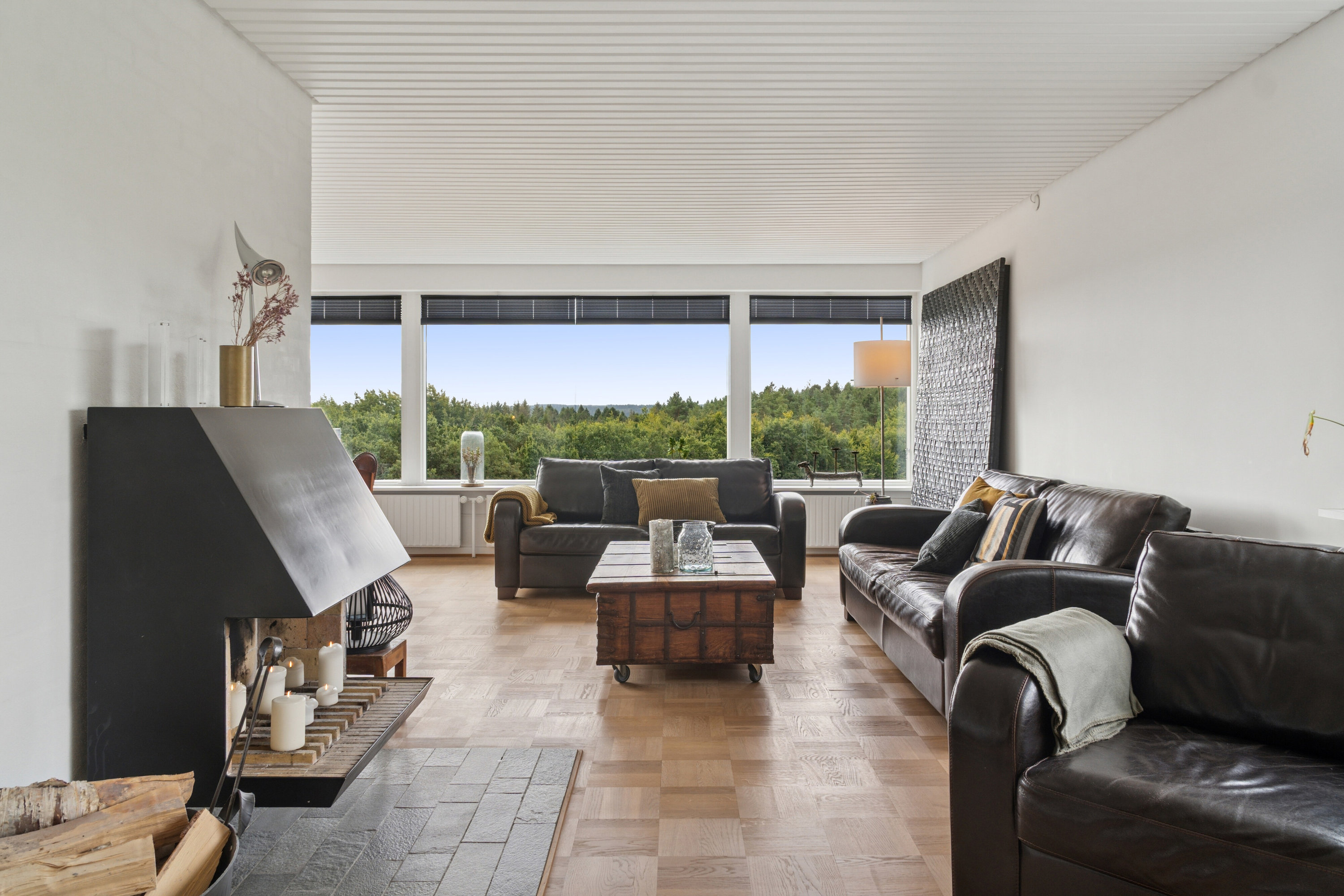 Fremhævet stue billede i fuldskærmstilstand. Billede af Kaj Munks Vej 18, 8600 Silkeborg