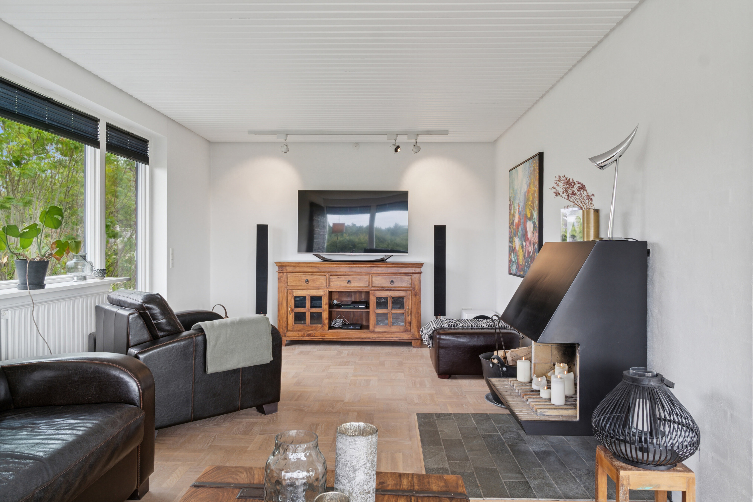 Fremhævet stue billede i fuldskærmstilstand. Billede af Kaj Munks Vej 18, 8600 Silkeborg