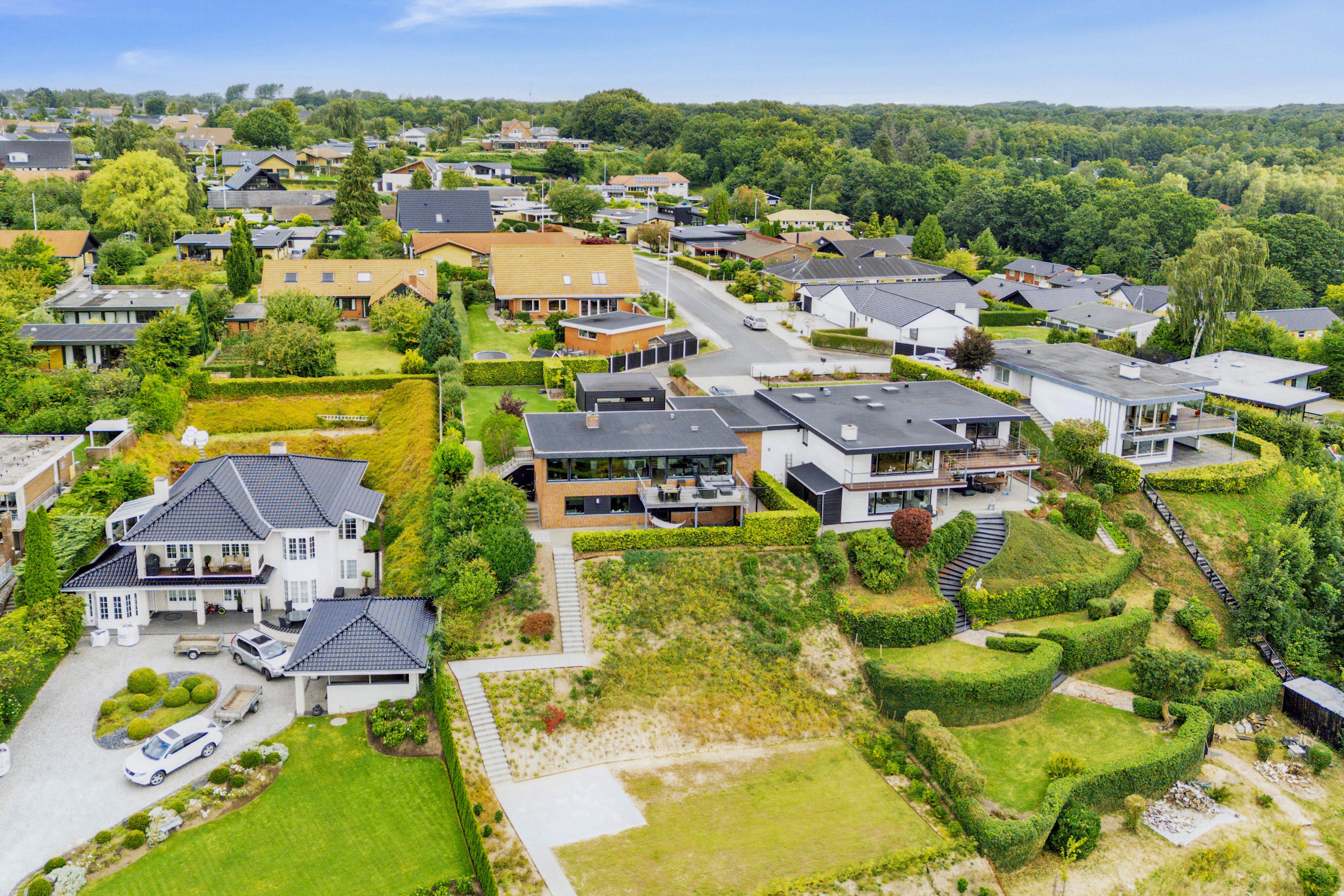 Fremhævet luftfoto billede i fuldskærmstilstand. Billede af Kaj Munks Vej 18, 8600 Silkeborg