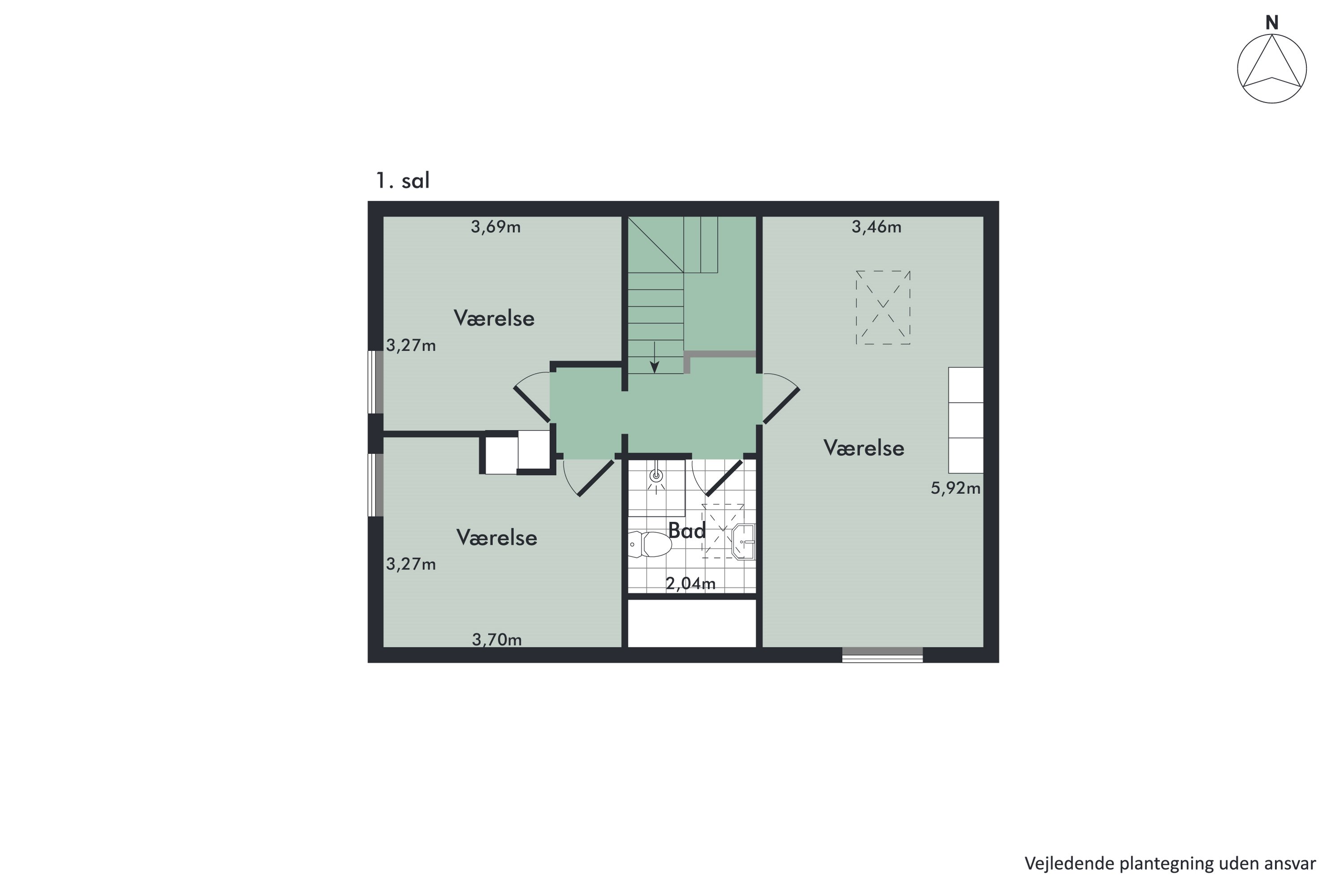 Plantegninger billede af Vejrholm 33D, Øster Uttrup, 9220 Aalborg Øst
