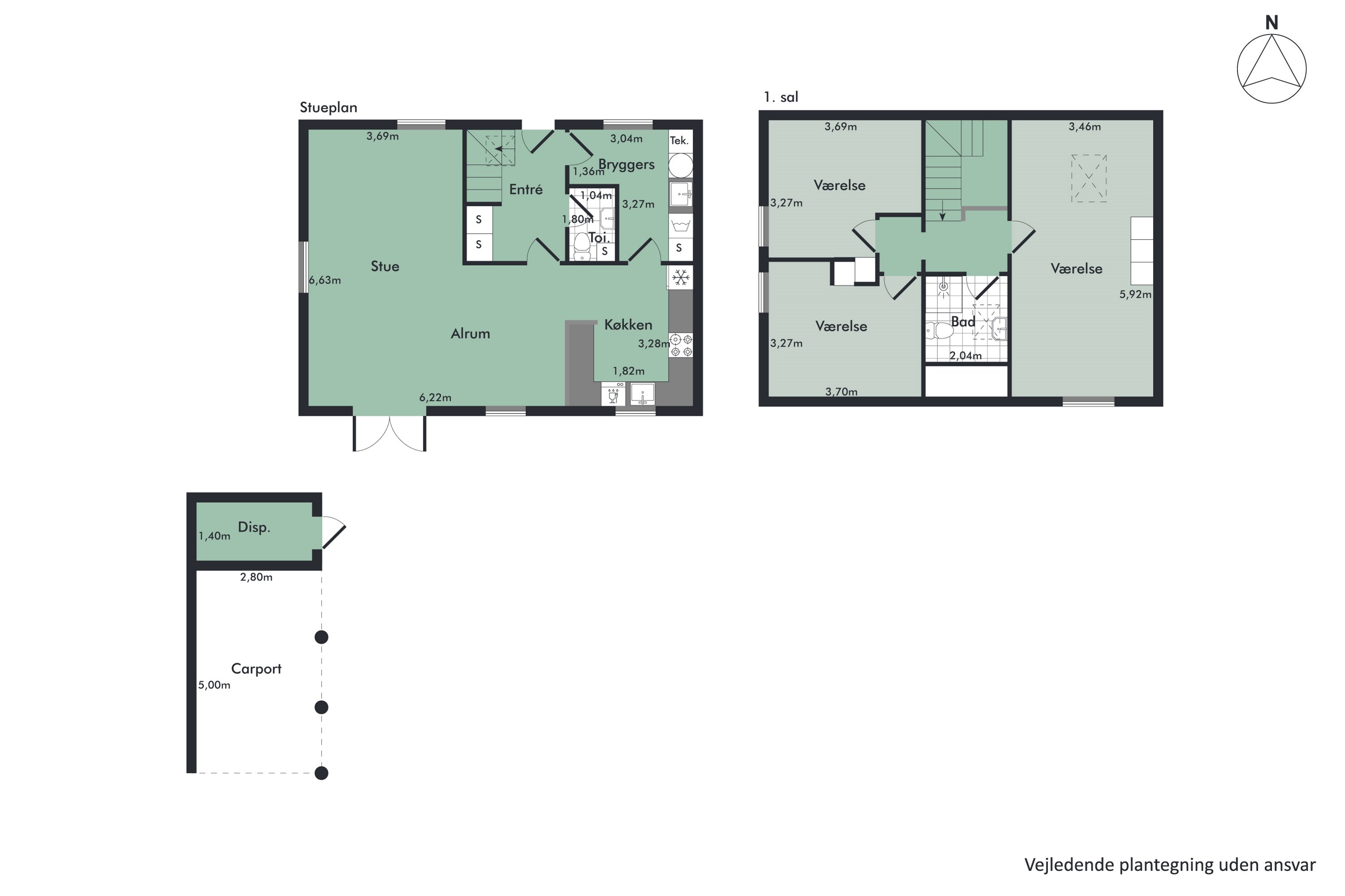 Plantegninger billede af Vejrholm 33D, Øster Uttrup, 9220 Aalborg Øst