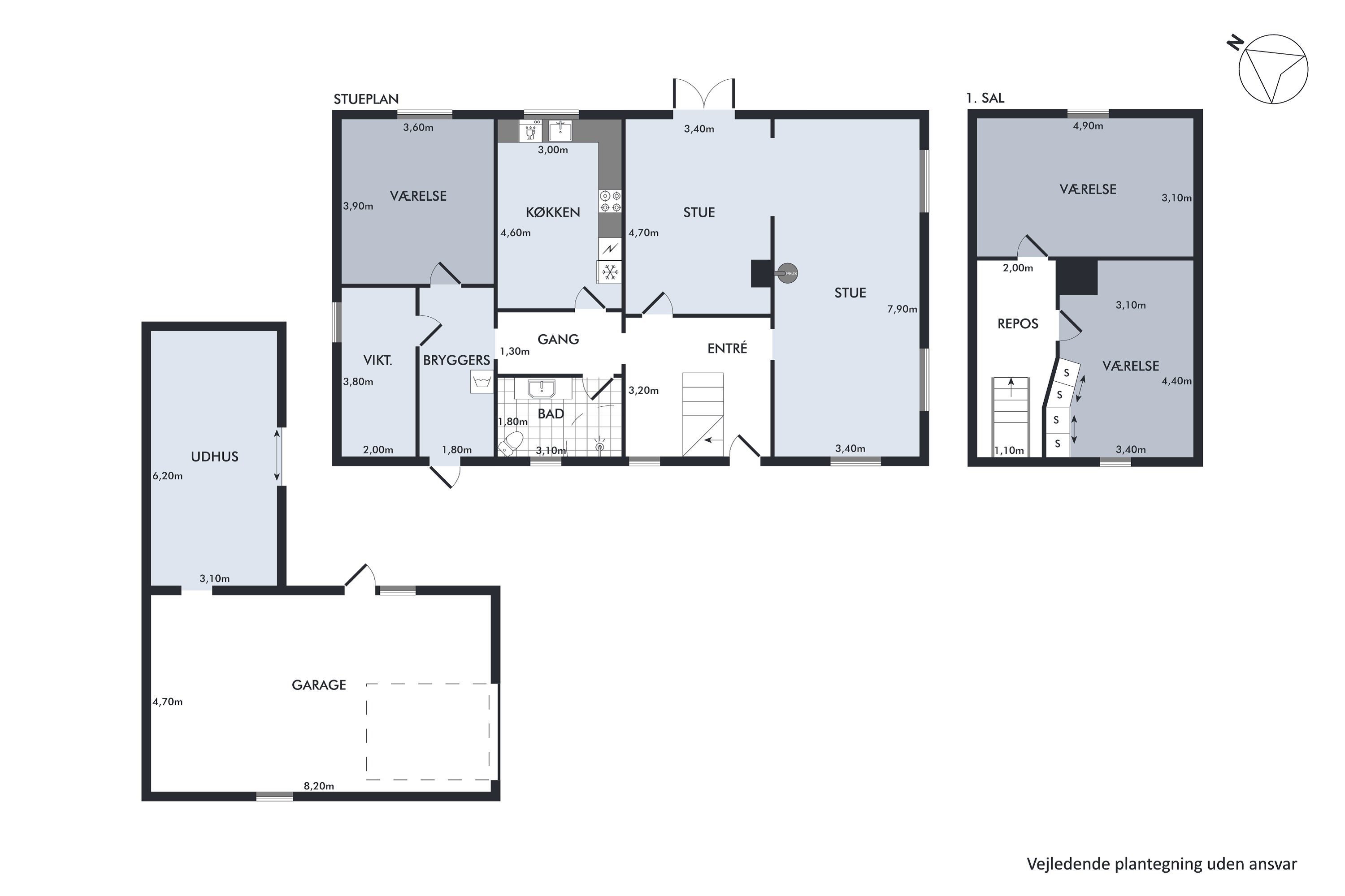 Plantegninger billede af Nykøbingvej 56, Stigs Bjergby, 4440 Mørkøv