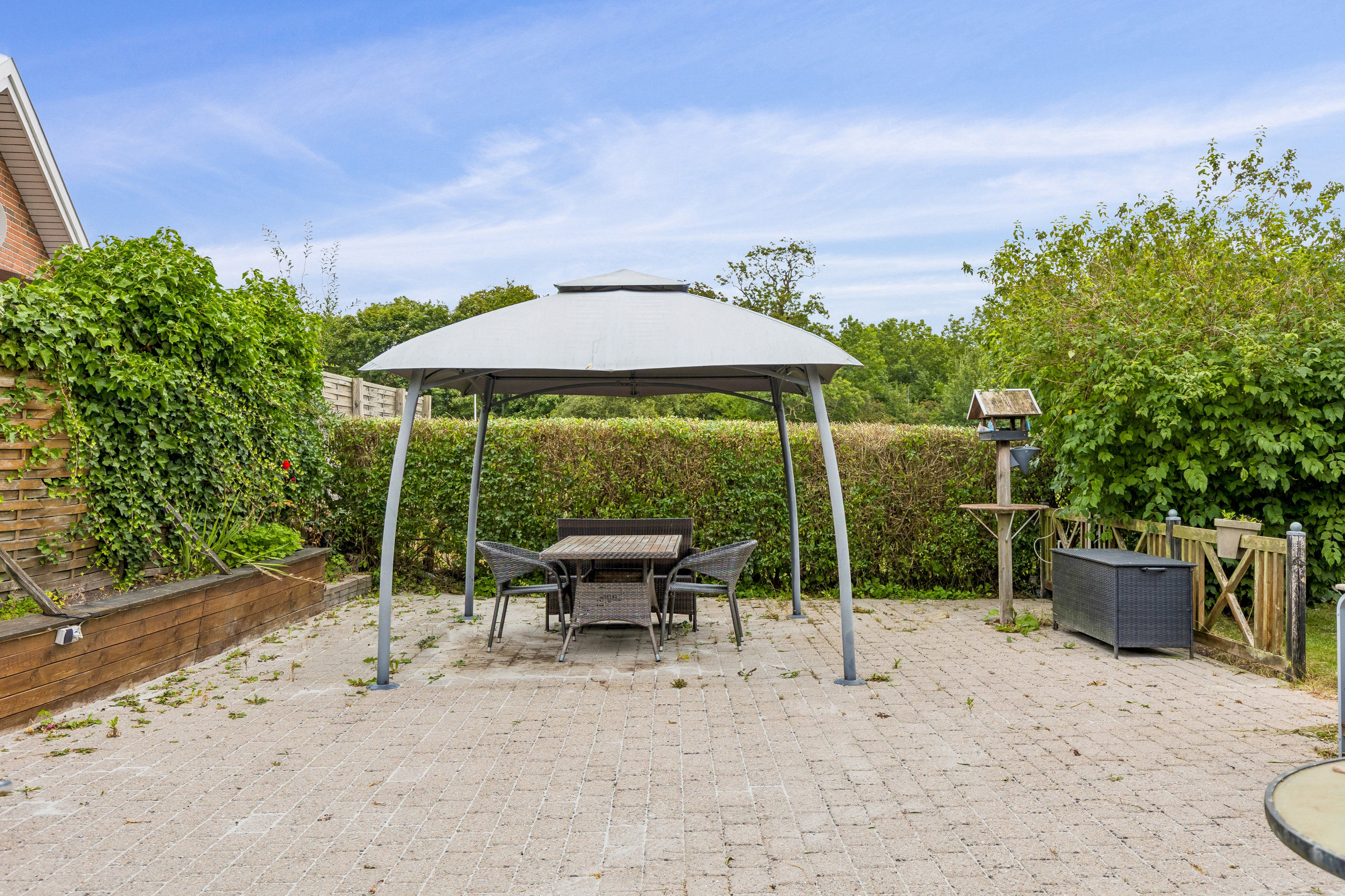 Fremhævet terrasse billede i fuldskærmstilstand. Billede af Nykøbingvej 56, Stigs Bjergby, 4440 Mørkøv