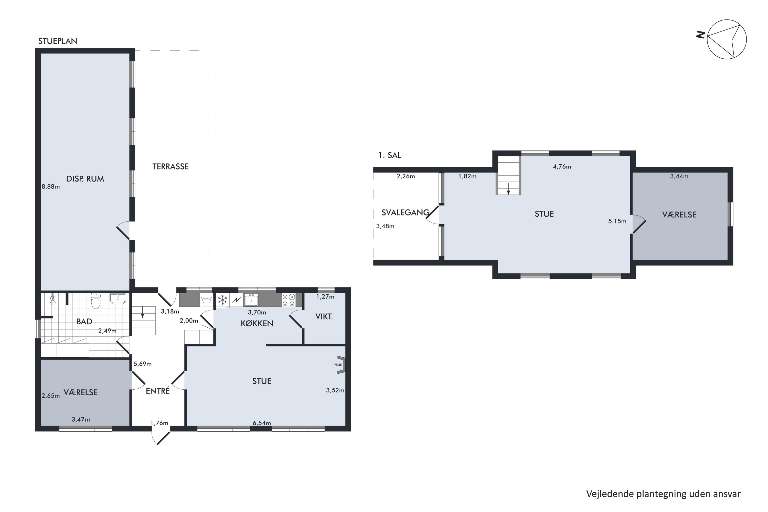 Plantegninger billede af Mikkelsbakke 16, Tæbring, 7900 Nykøbing M