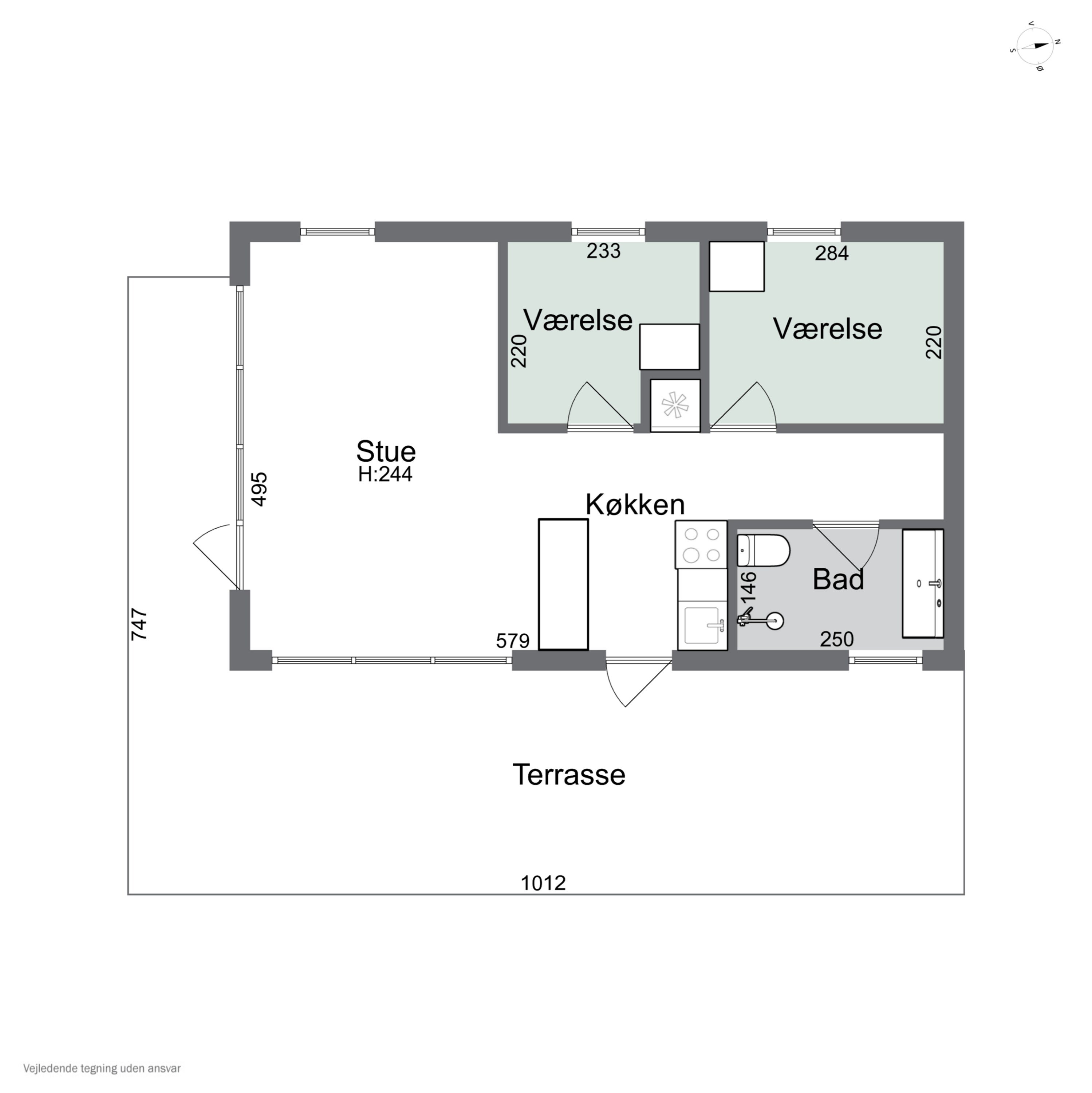 Plantegninger billede af Langesøvej 56, 4581 Rørvig