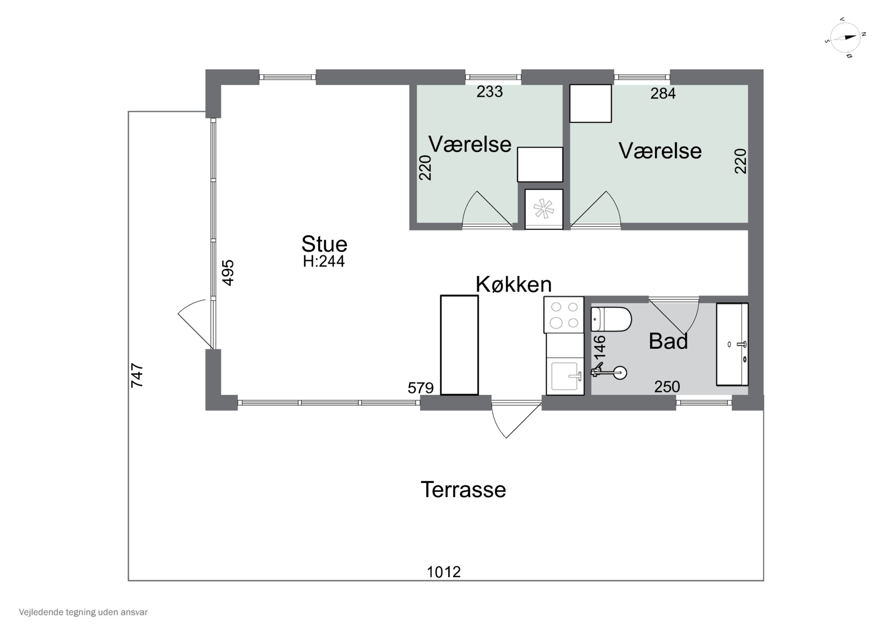 Plantegninger billede af Langesøvej 56, 4581 Rørvig