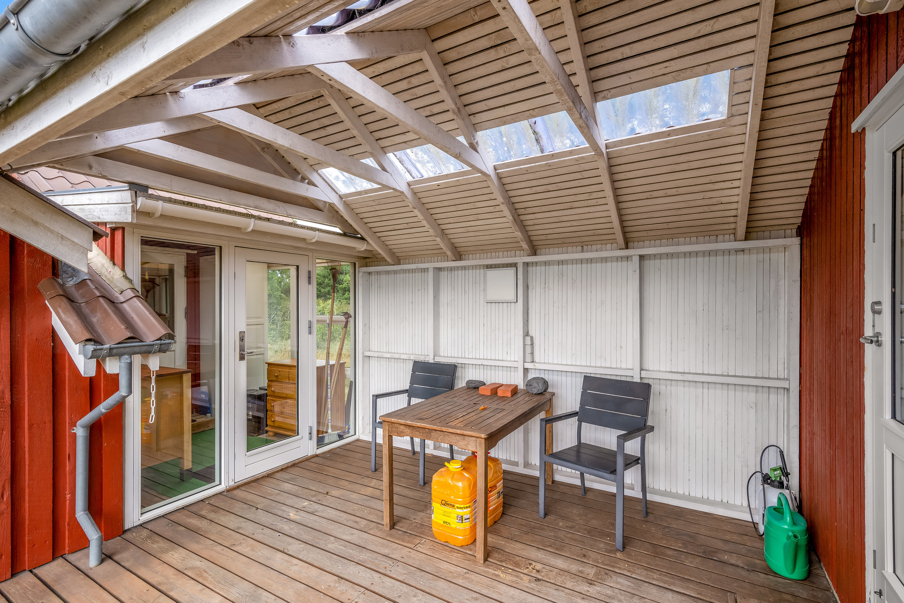 Fremhævet overdækket terrasse billede i fuldskærmstilstand. Billede af Gyvelvej 43, Stauning, 6900 Skjern