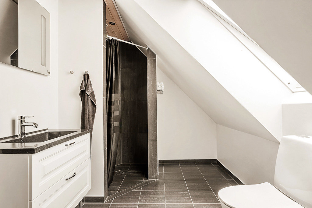 Fremhævet badeværelse billede i fuldskærmstilstand. Billede af Vestergade 25, 6650 Brørup