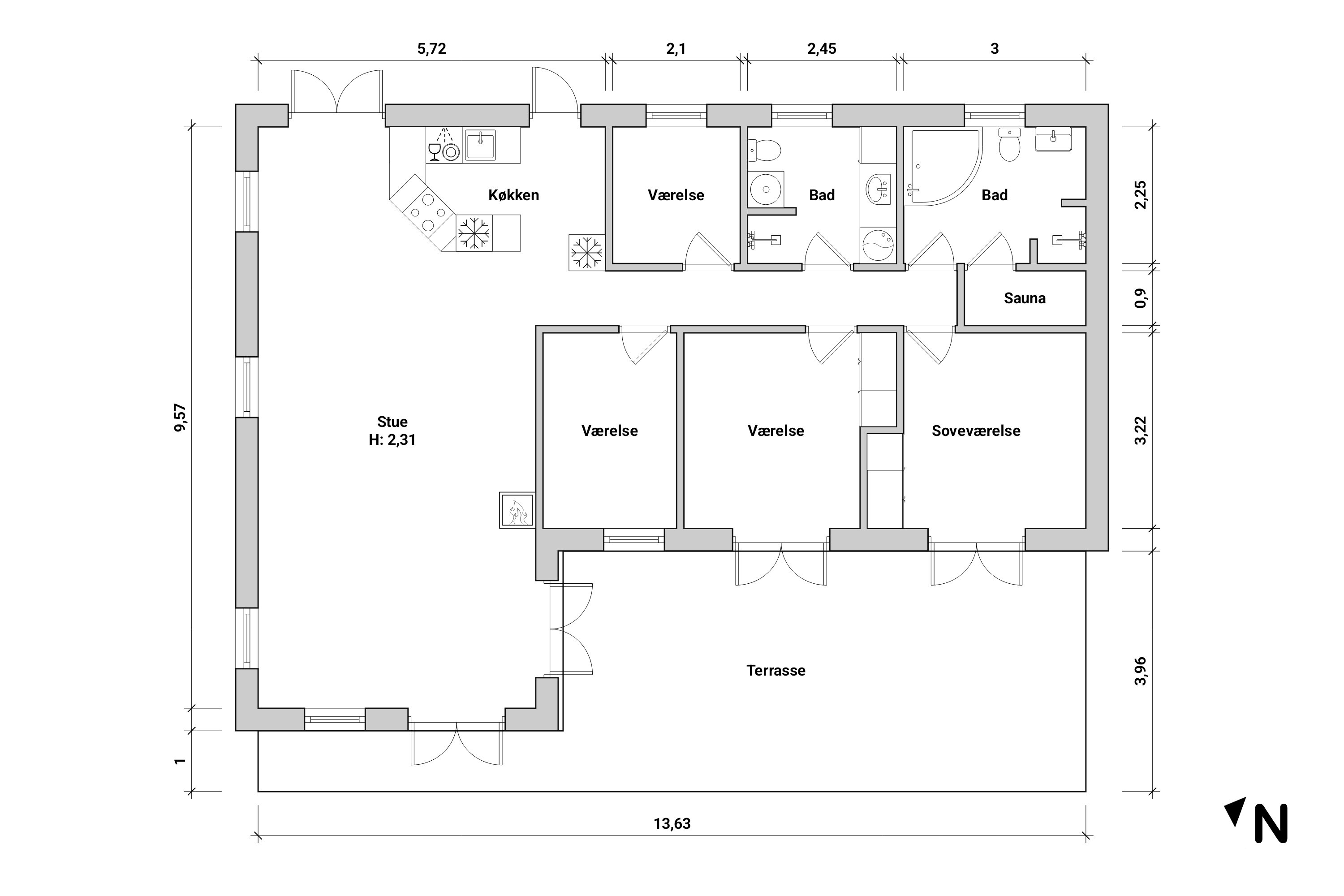 Fremhævet  billede i fuldskærmstilstand. Billede af Falkevej 75, Elkenøre, 4872 Idestrup