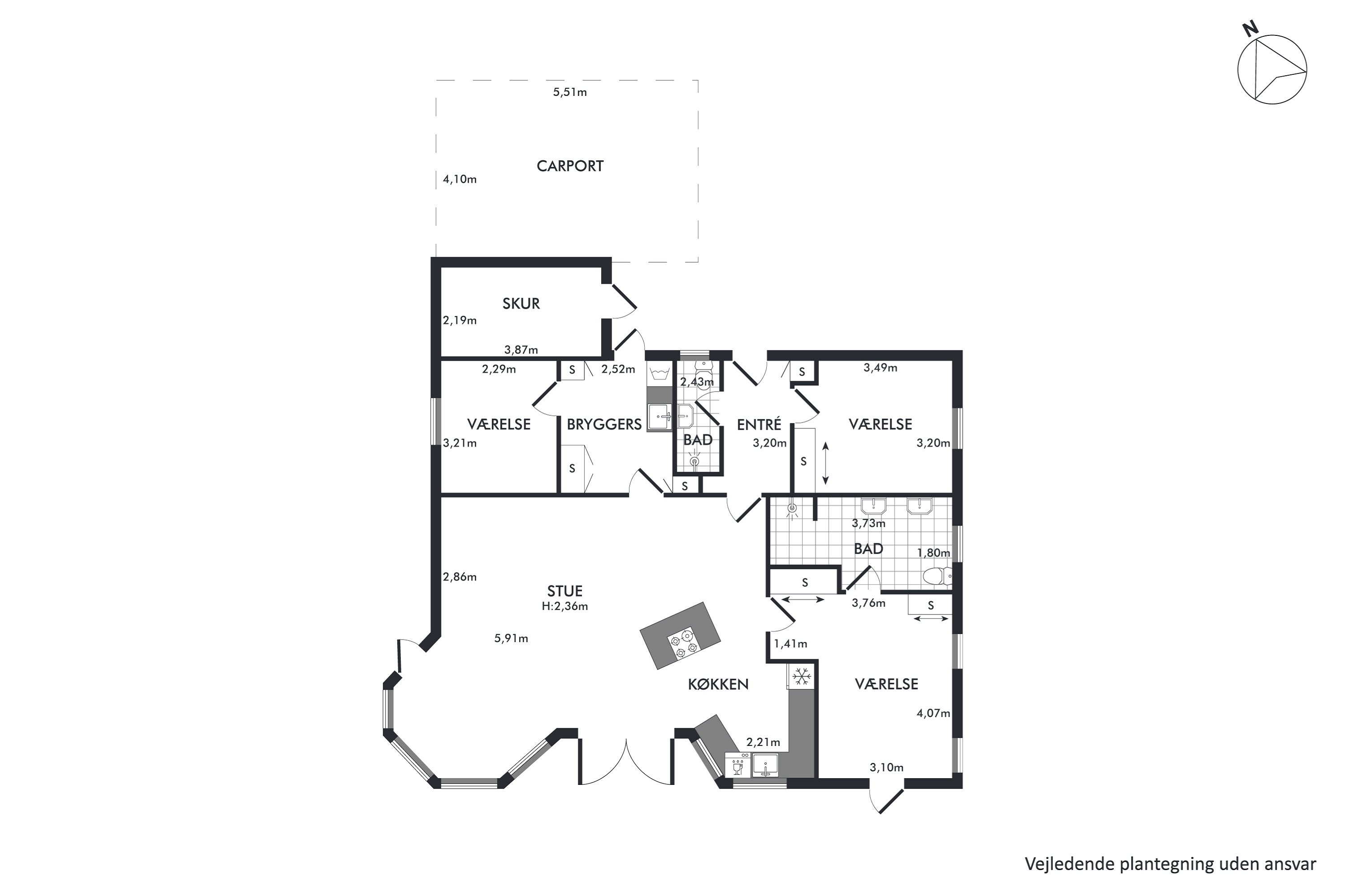 Plantegninger billede af Borgergade 7C, Magleby, 4672 Klippinge