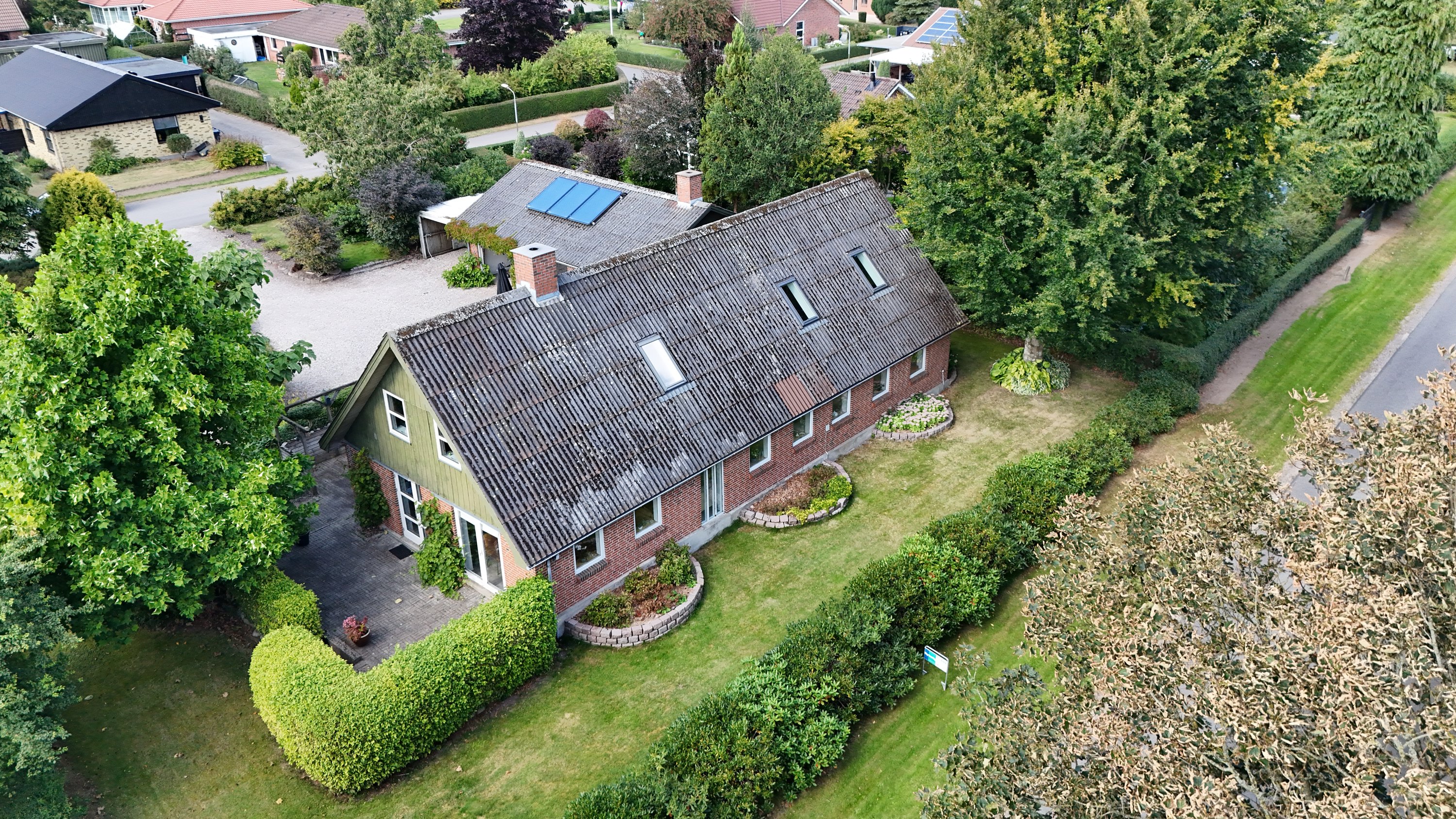 Fremhævet luftfoto billede i fuldskærmstilstand. Billede af Linalyst 7, 9610 Nørager