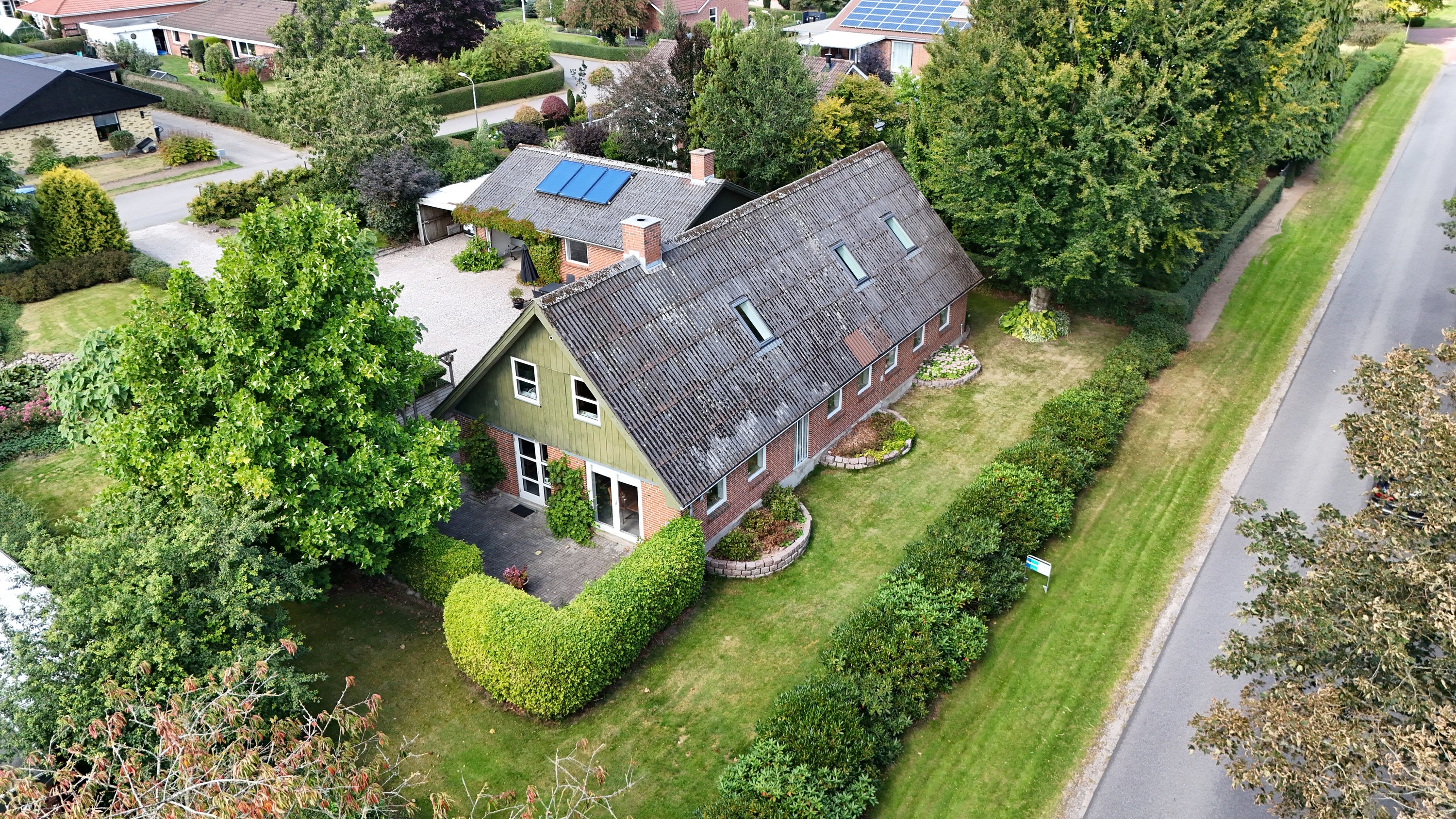 Fremhævet luftfoto billede i fuldskærmstilstand. Billede af Linalyst 7, 9610 Nørager