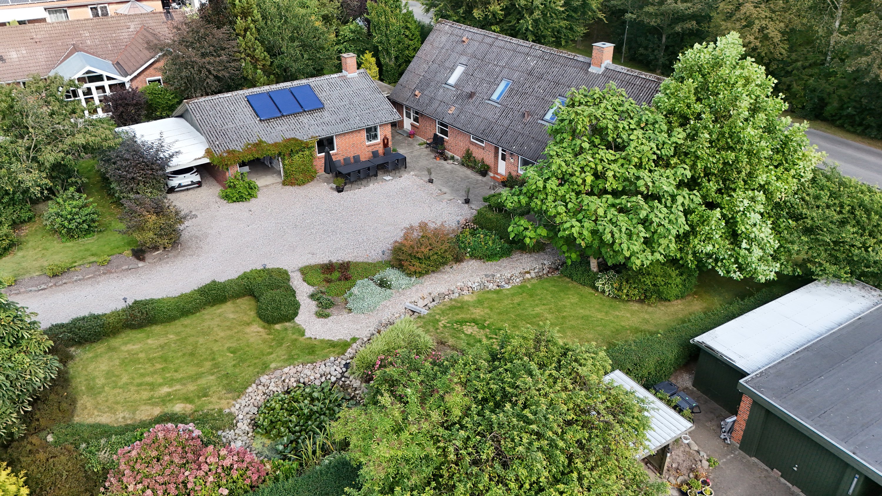 Fremhævet luftfoto billede i fuldskærmstilstand. Billede af Linalyst 7, 9610 Nørager