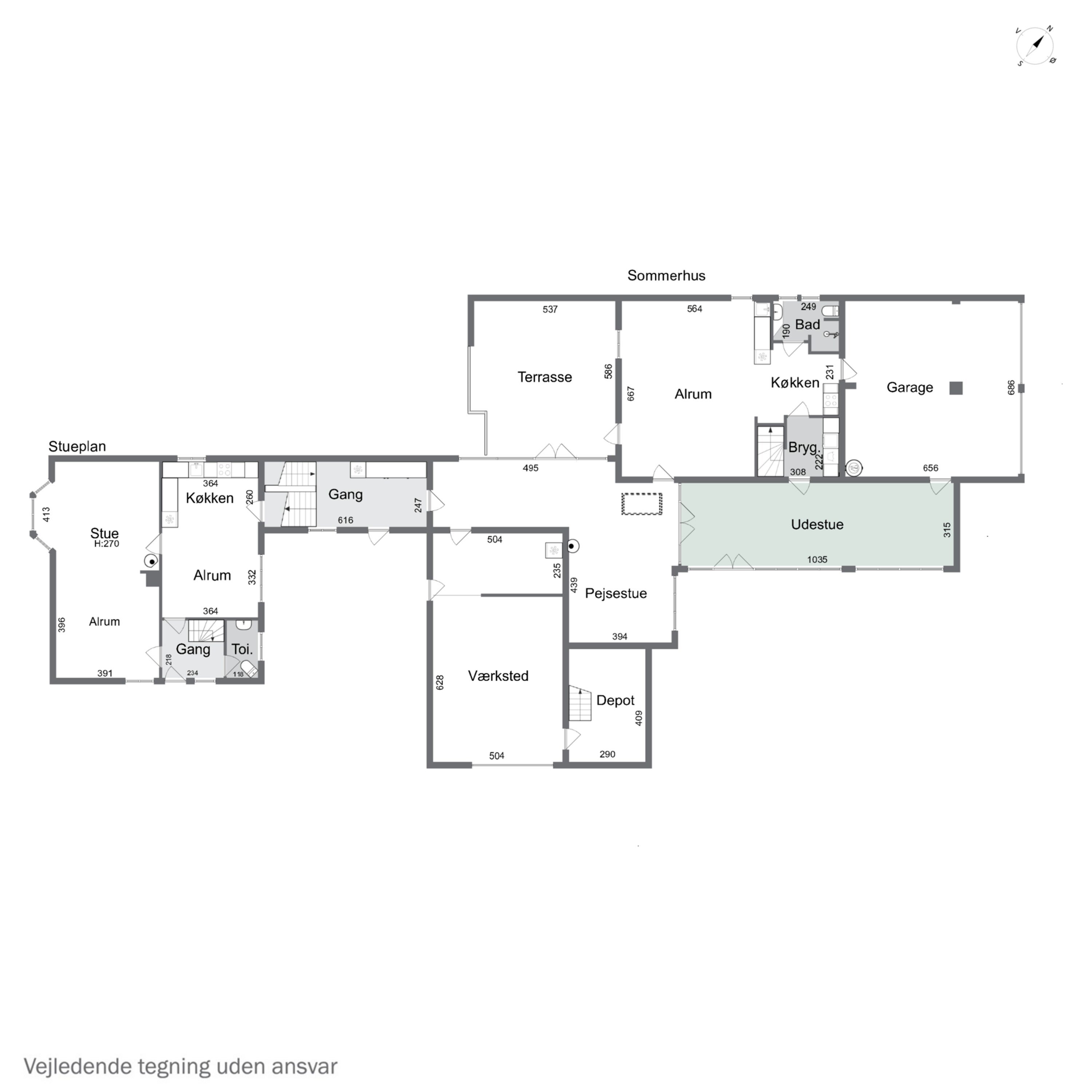 Plantegninger billede af Strandvejen 53, Rønne, 3700 Rønne