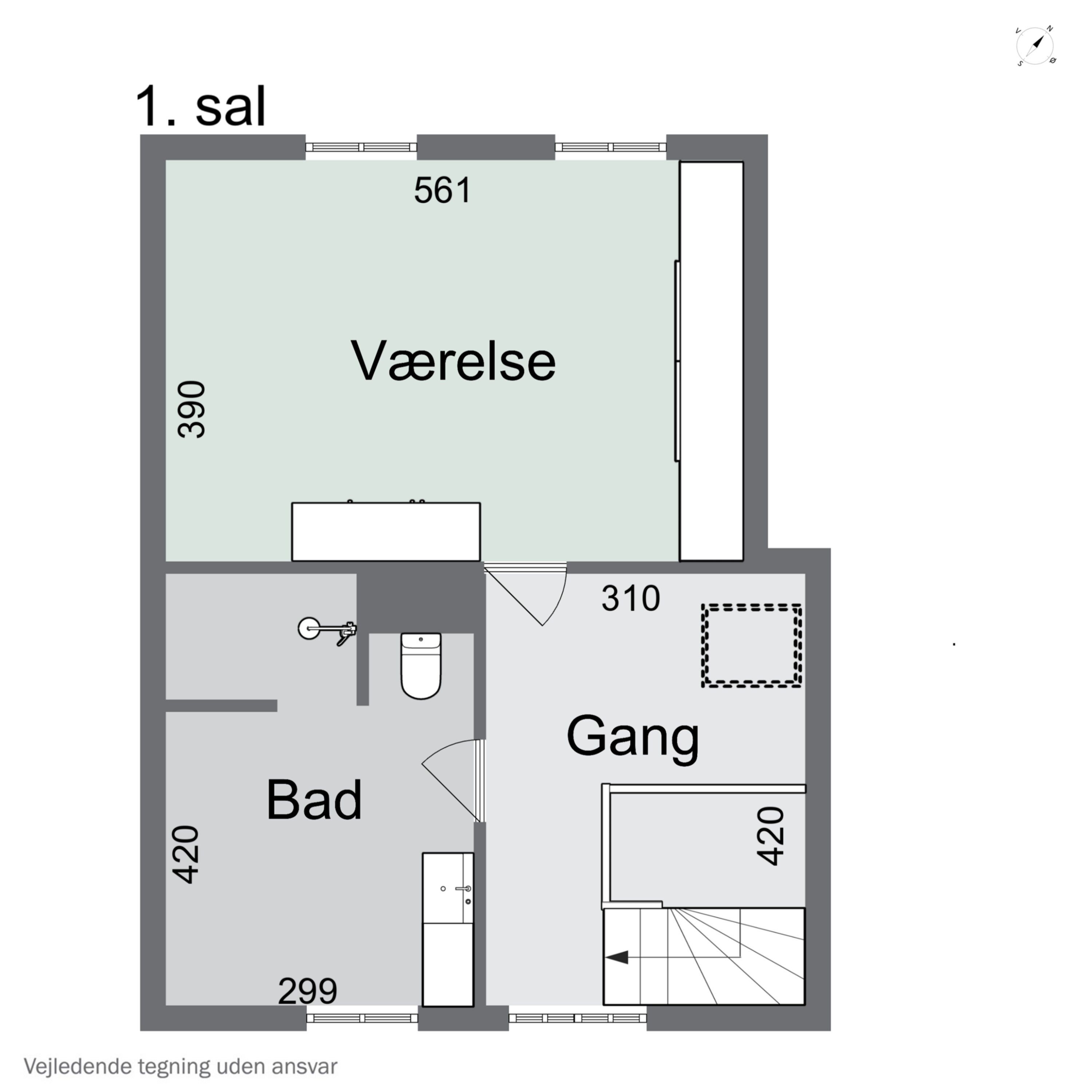 Plantegninger billede af Strandvejen 53, Rønne, 3700 Rønne