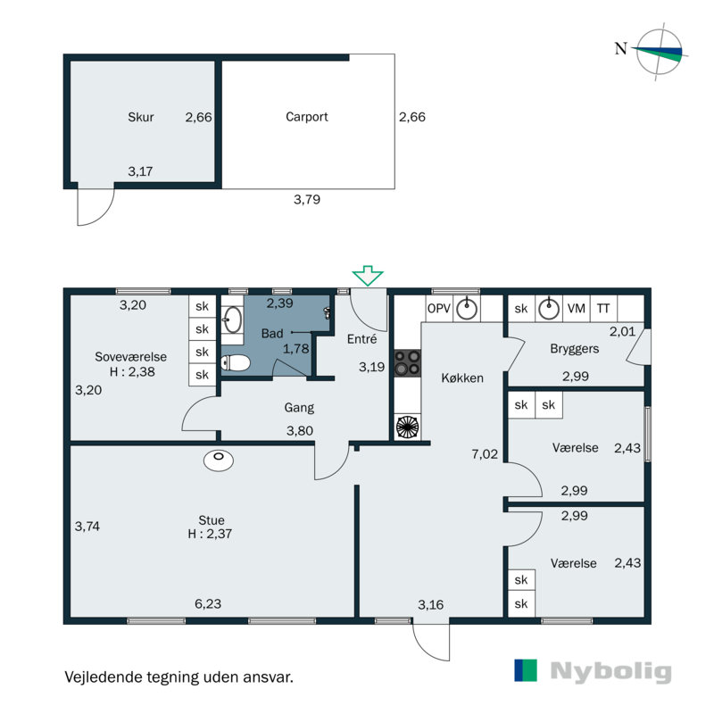Plantegninger billede af Gl Krovej 25A, Norsminde, 8300 Odder