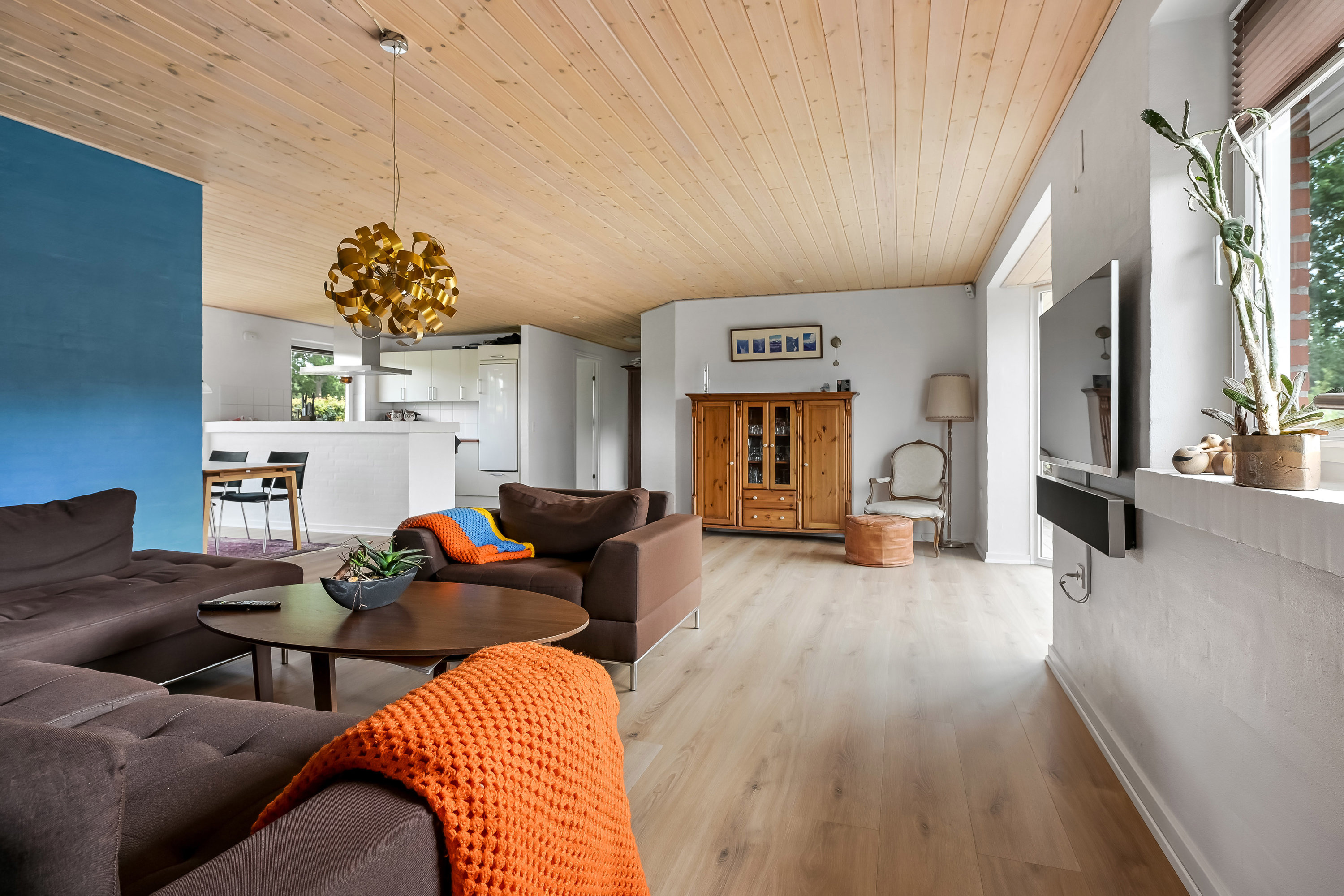 Fremhævet stue billede i fuldskærmstilstand. Billede af Engsøparken 111, 7200 Grindsted