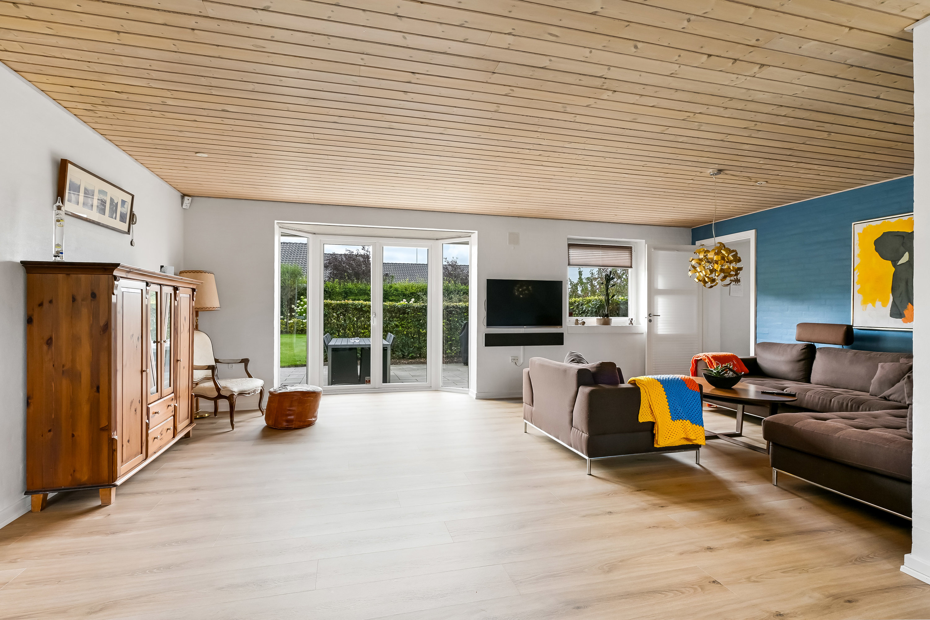 Fremhævet stue billede i fuldskærmstilstand. Billede af Engsøparken 111, 7200 Grindsted