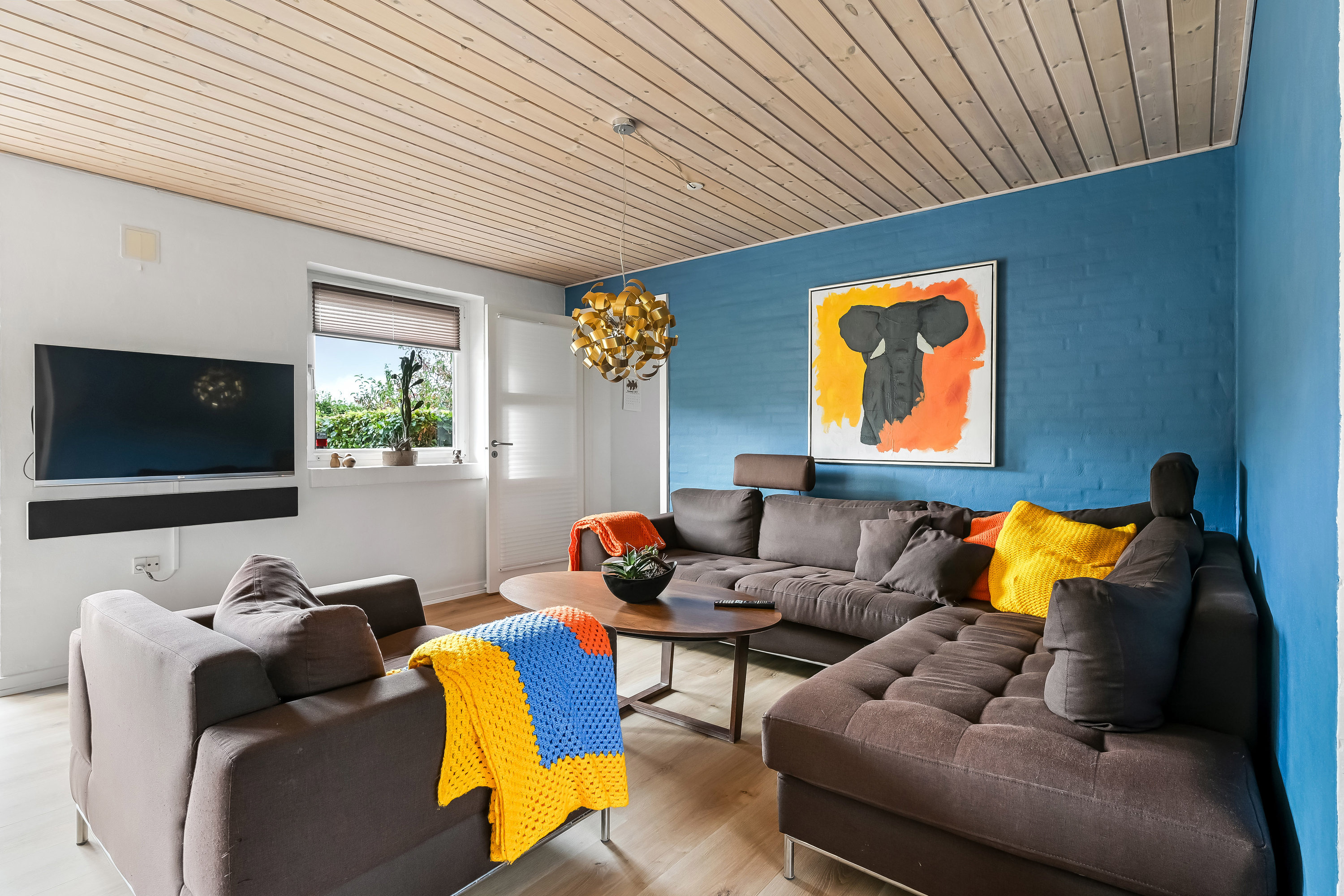 Fremhævet stue billede i fuldskærmstilstand. Billede af Engsøparken 111, 7200 Grindsted