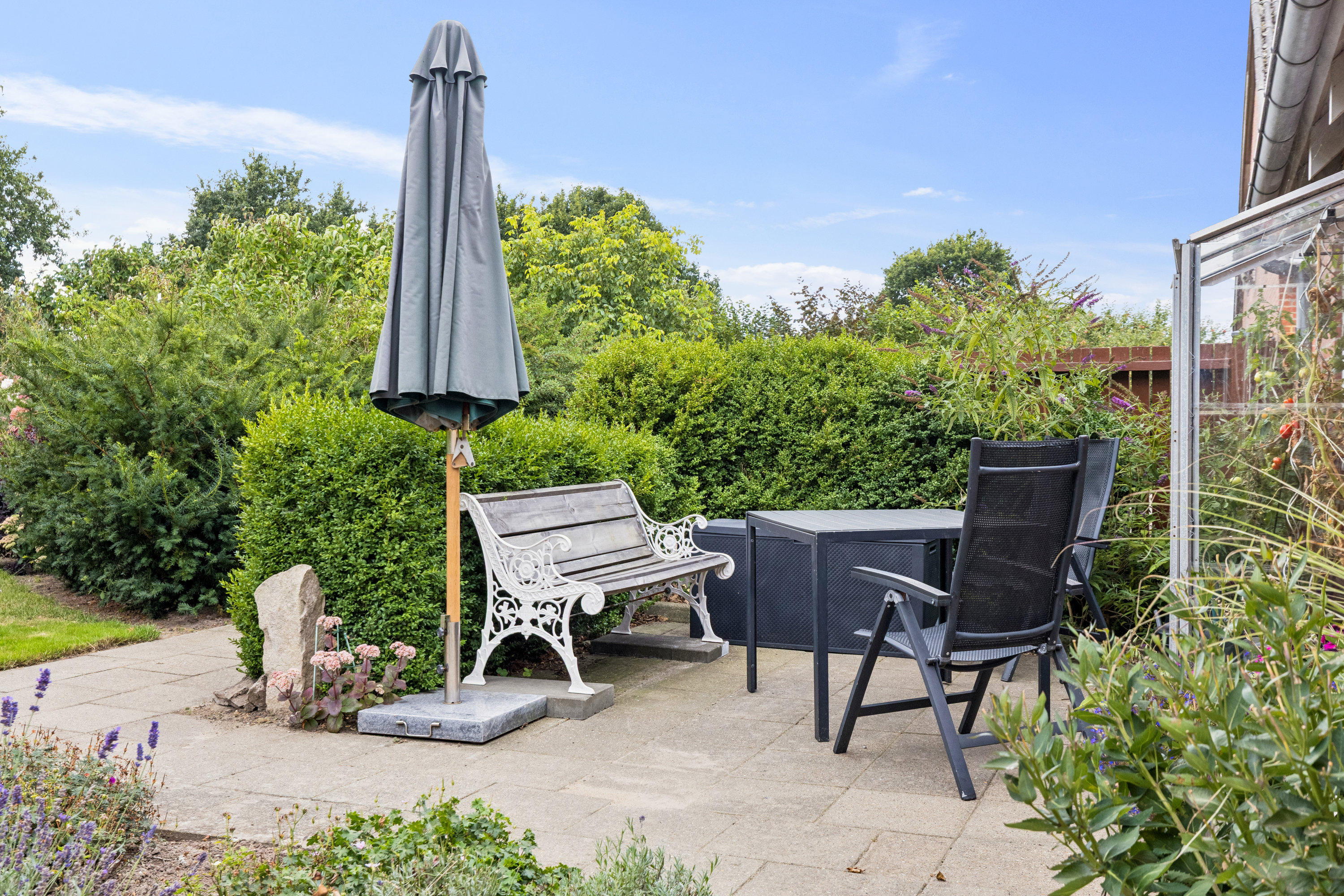 Fremhævet terrasse billede i fuldskærmstilstand. Billede af Farup Kirkevej 18, Kærbøl, 6760 Ribe