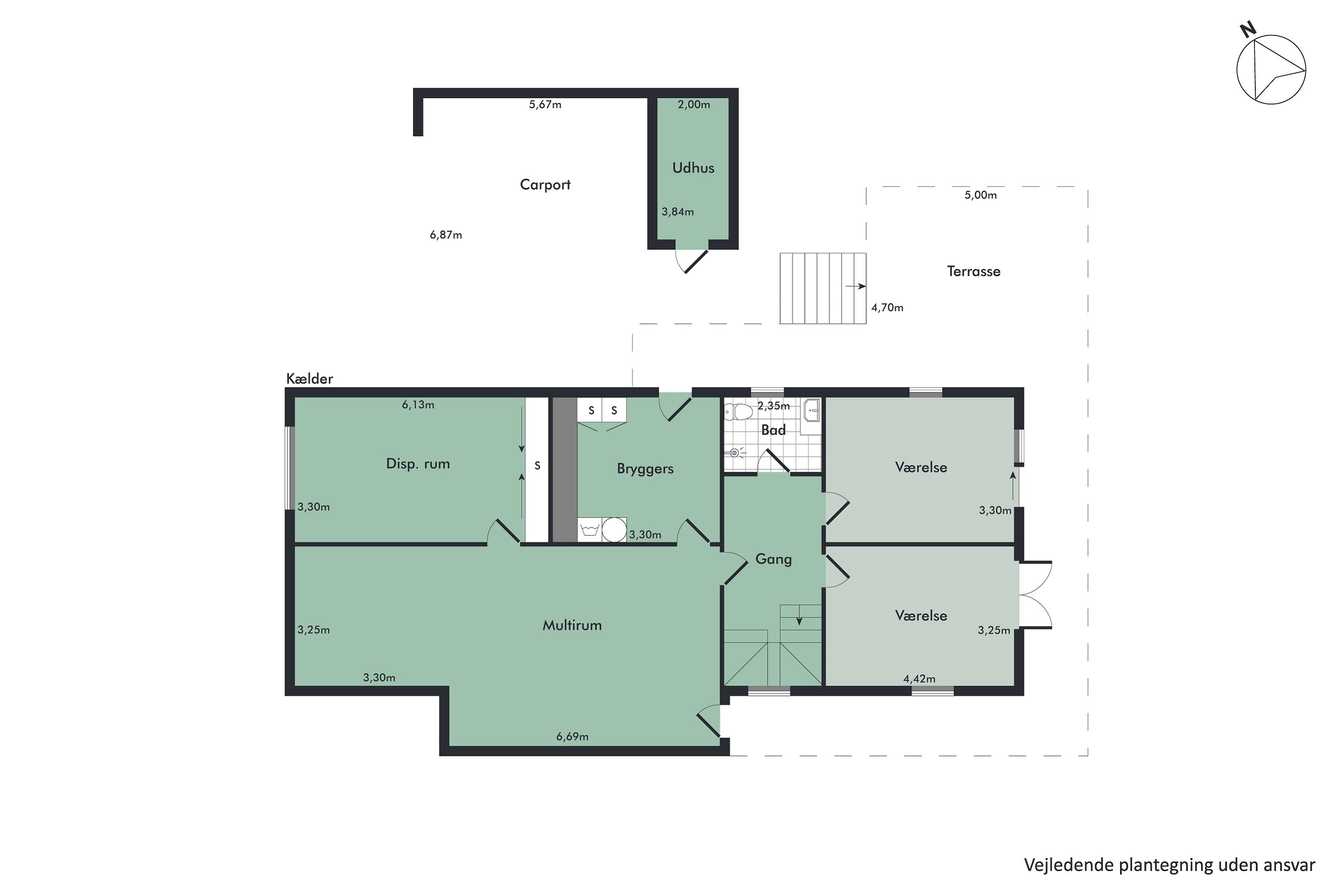 Plantegninger billede af Gl Skolevej 8, Valsgård, 9500 Hobro
