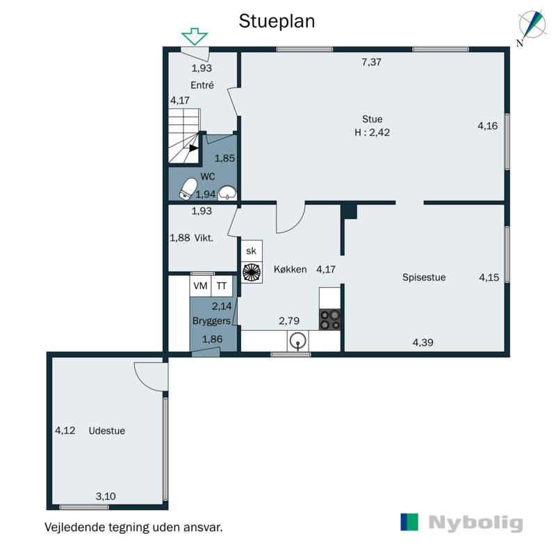 Plantegninger billede af Nørregade 26, 8300 Odder