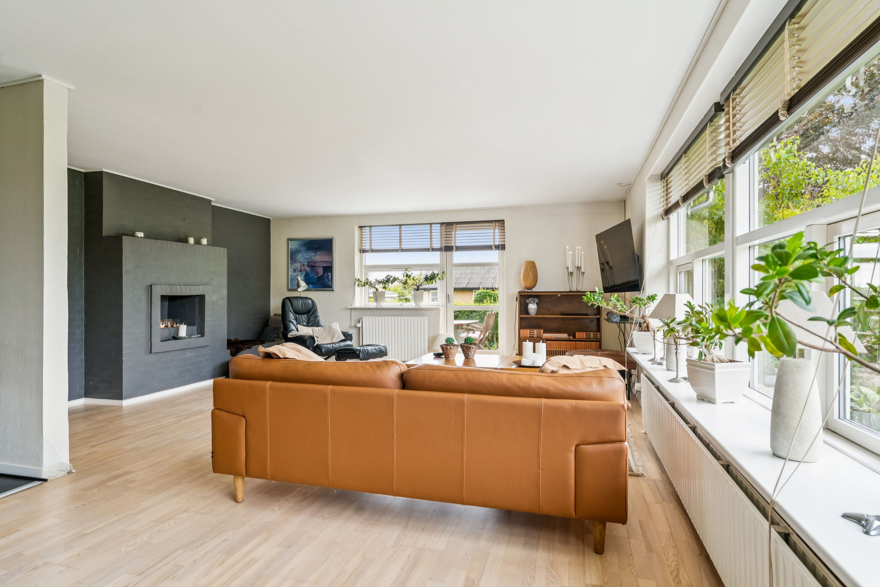 Fremhævet stue billede i fuldskærmstilstand. Billede af Agervænget 7, Hvidsten, 8981 Spentrup