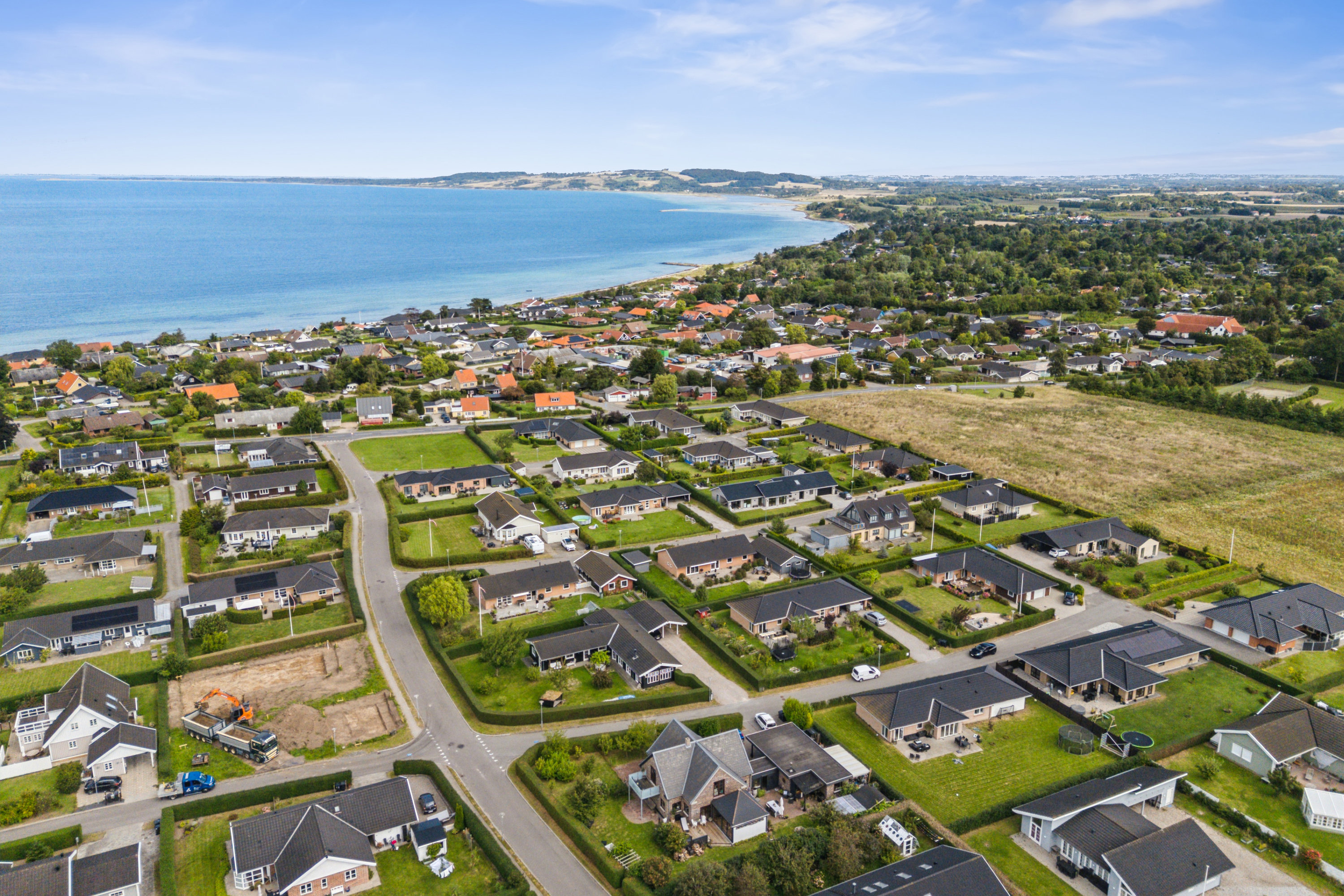 Fremhævet luftfoto billede i fuldskærmstilstand. Billede af Havnsøgårdsvej 47, Havnsø, 4591 Føllenslev