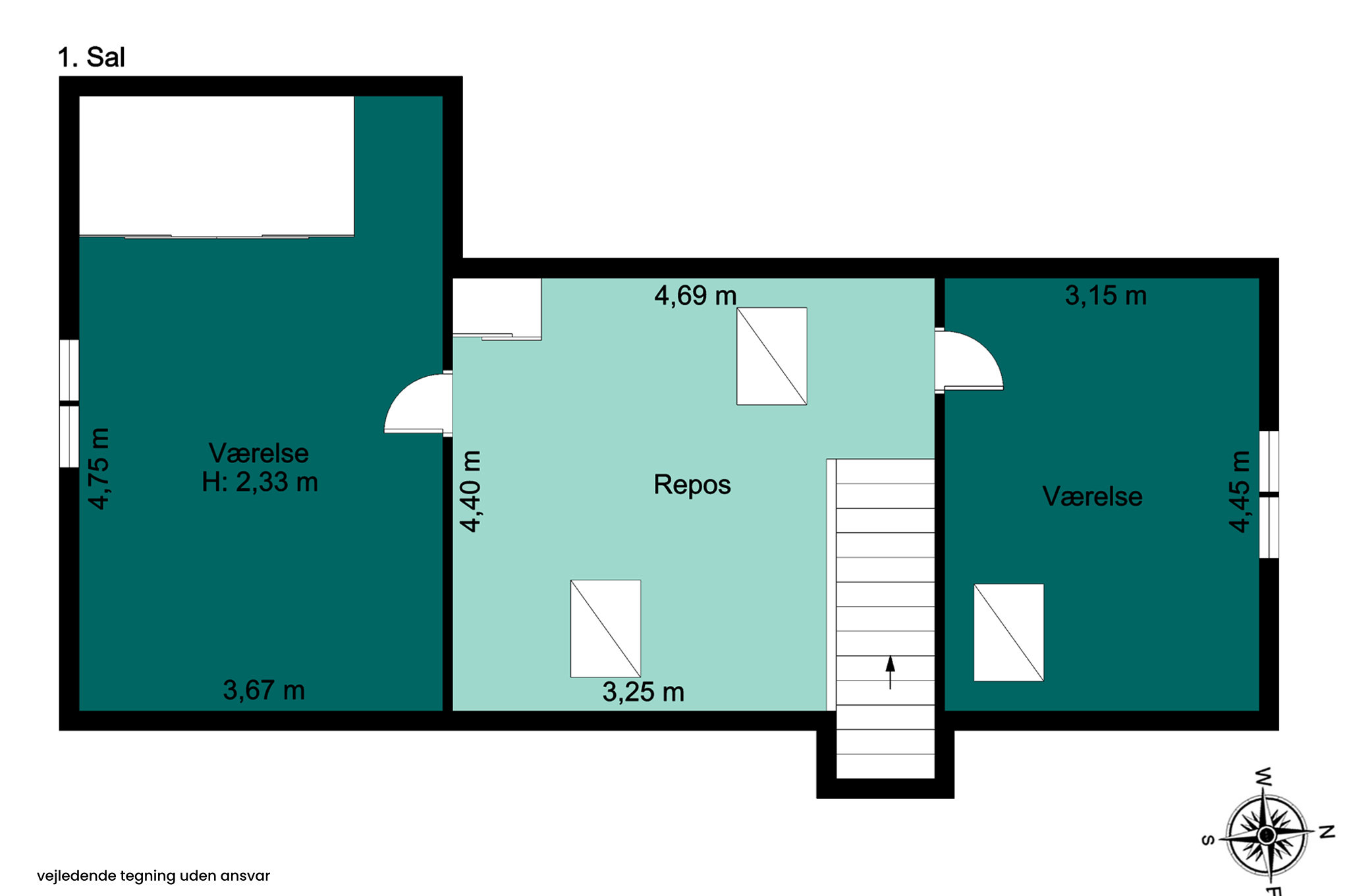 Plantegninger billede af Nejedevej 9, Tulstrup, 3400 Hillerød