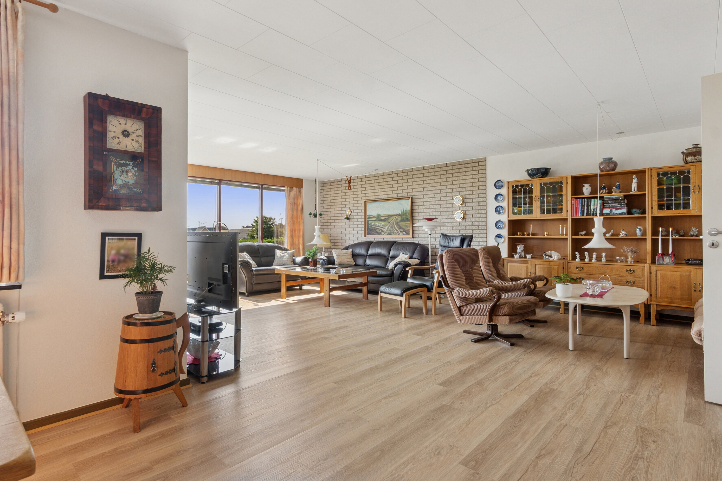 Fremhævet stue billede i fuldskærmstilstand. Billede af Mosevej 37, Hundborg, 7700 Thisted