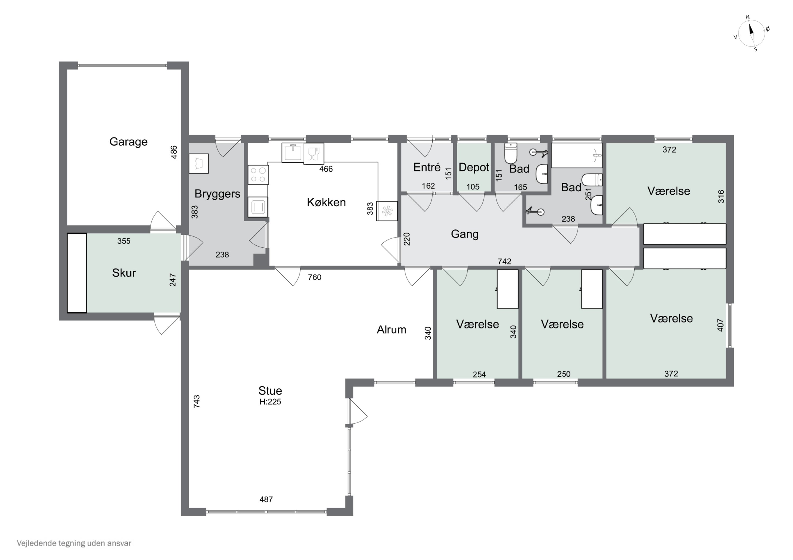 Plantegninger billede af Mosevej 37, Hundborg, 7700 Thisted