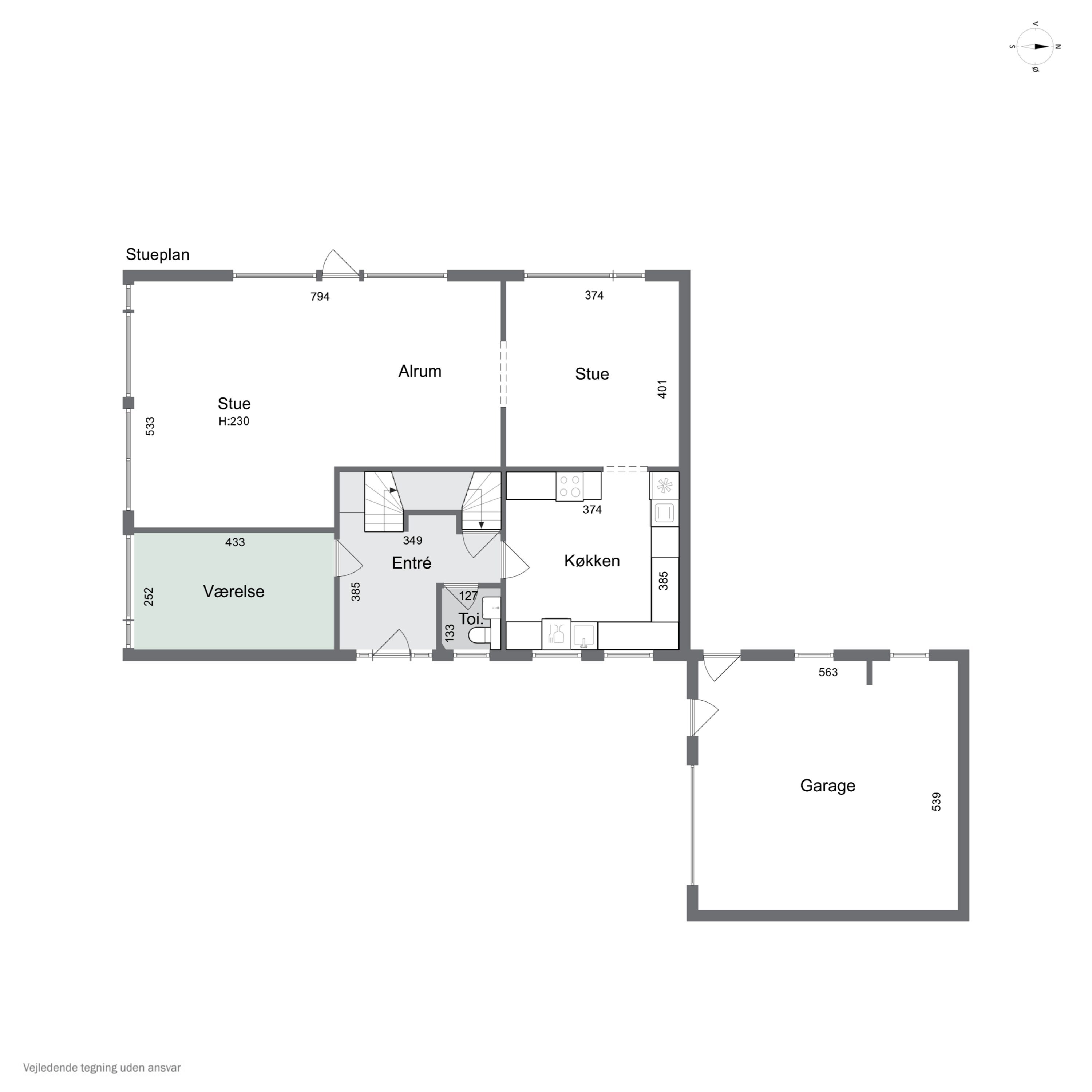 Plantegninger billede af Svalevej 4, 7760 Hurup Thy