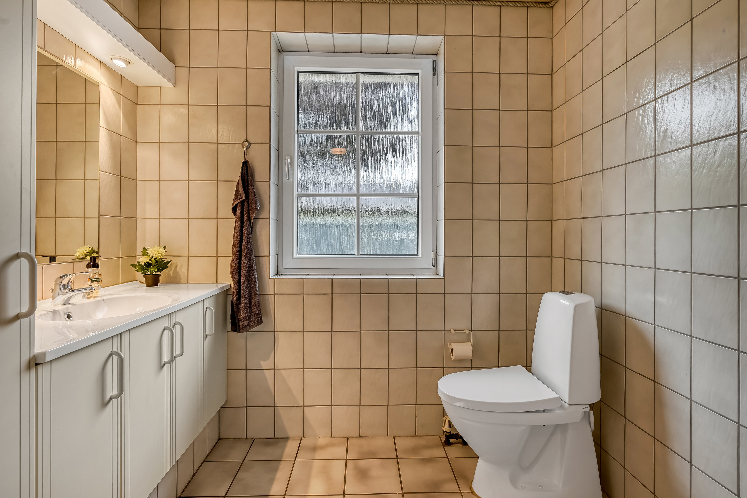 Fremhævet toilet billede i fuldskærmstilstand. Billede af Stationsvej 35, Filskov, 7200 Grindsted