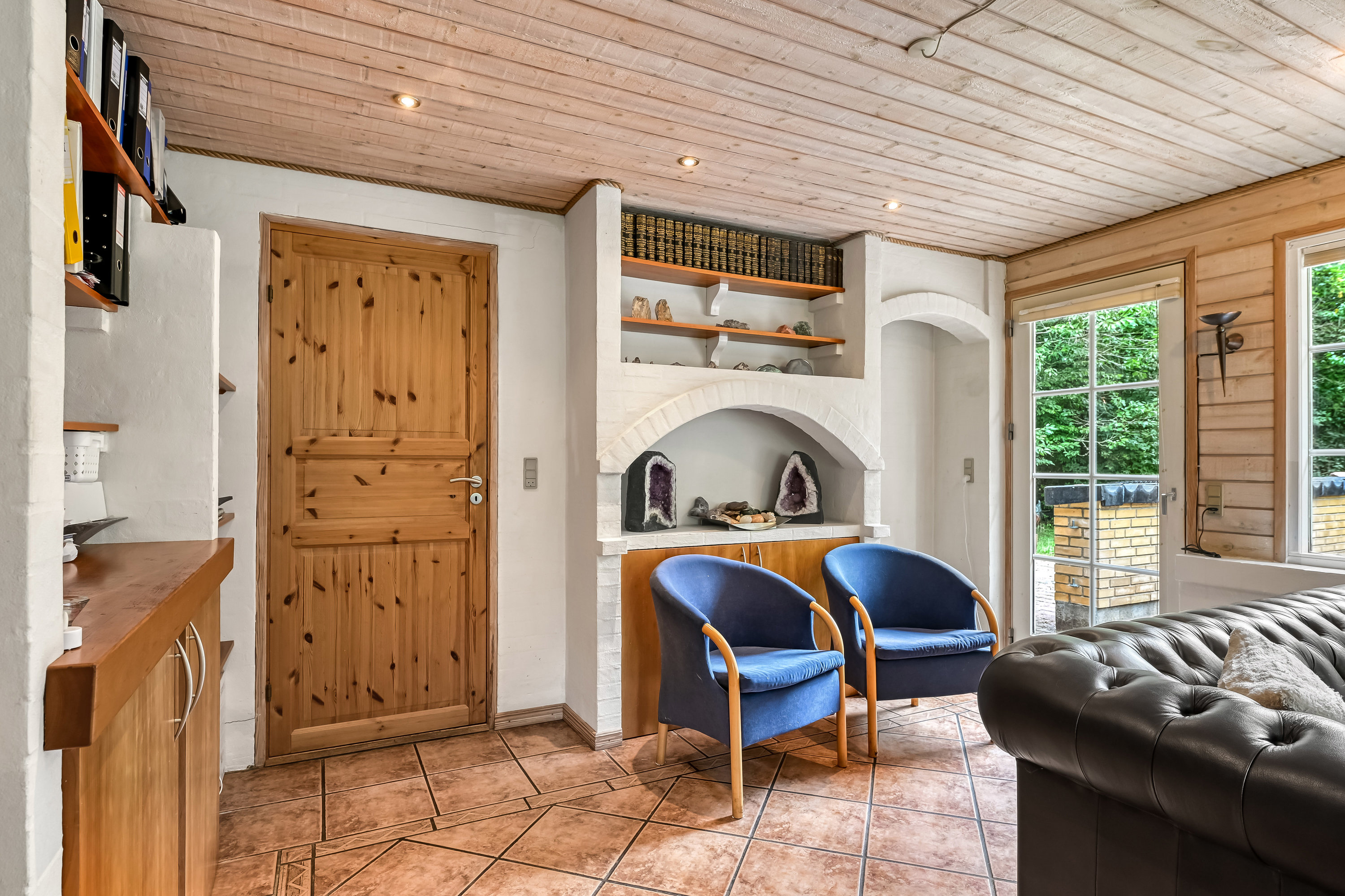 Fremhævet stue billede i fuldskærmstilstand. Billede af Stationsvej 35, Filskov, 7200 Grindsted